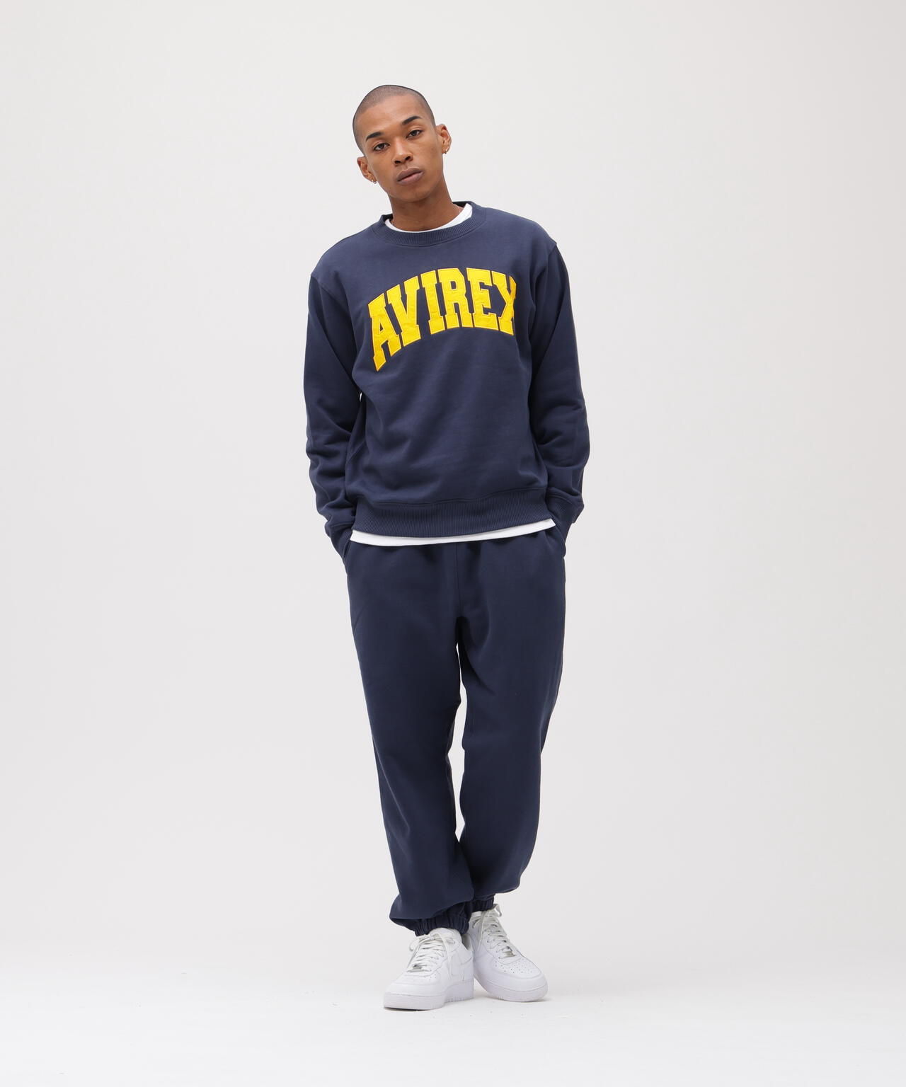 《DAILY/デイリー》CREW NECK L/S SWEAT LOGO / クルーネック ロングスリーブ スウェット / AVIREX /