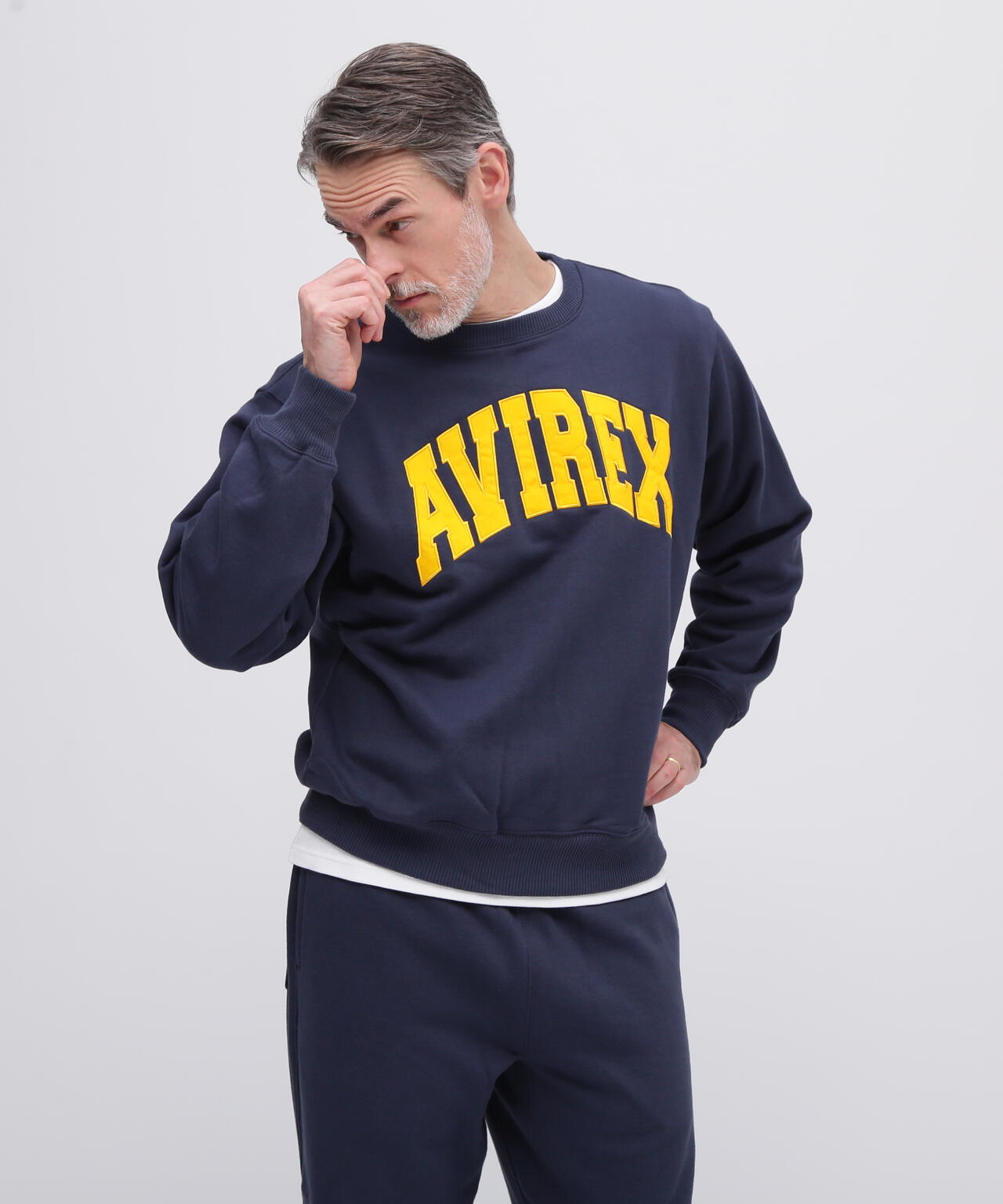 《DAILY/デイリー》CREW NECK L/S SWEAT LOGO / クルーネック ロングスリーブ スウェット / AVIREX /