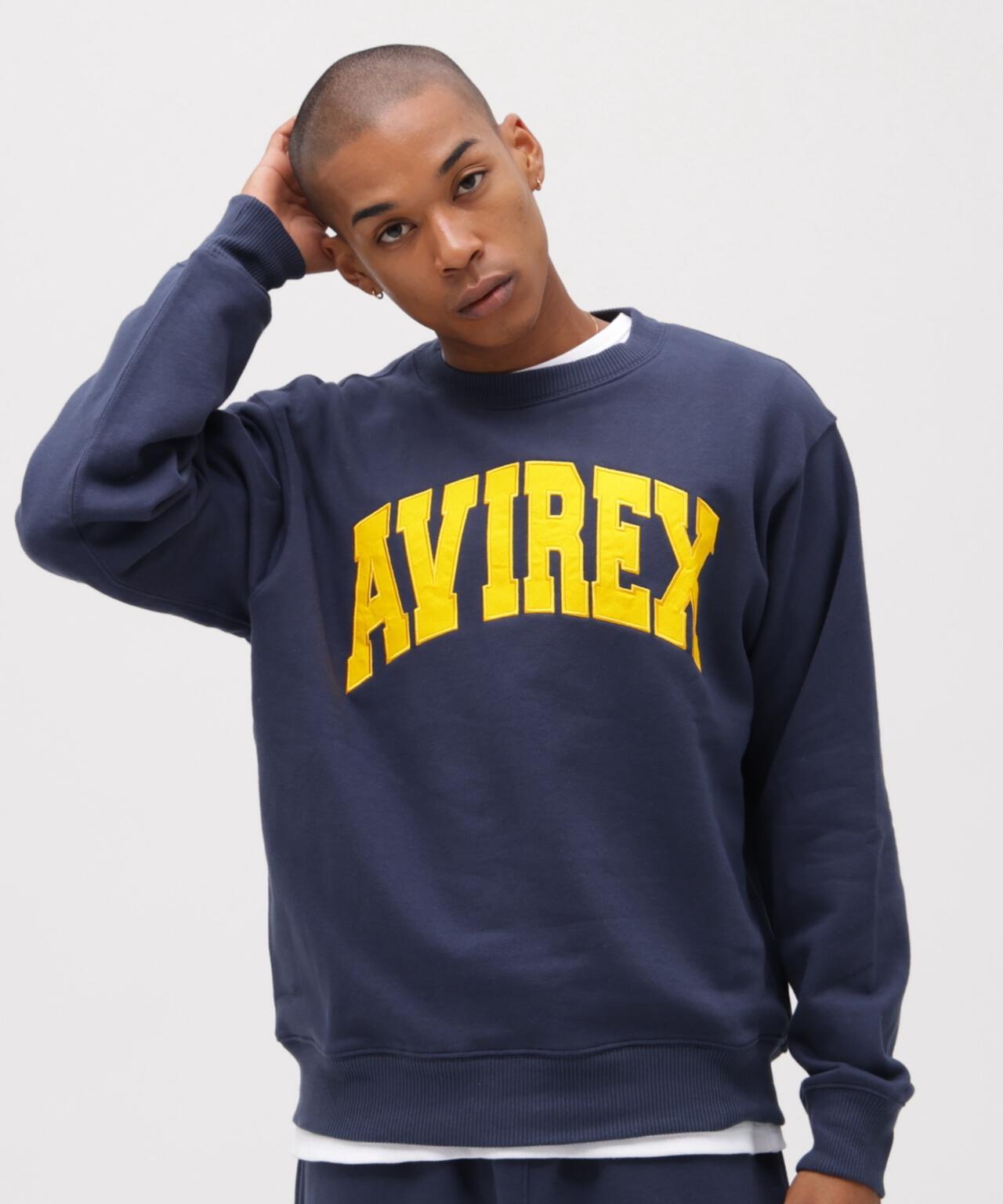 《DAILY/デイリー》CREW NECK L/S SWEAT LOGO / クルーネック ロングスリーブ スウェット / AVIREX /