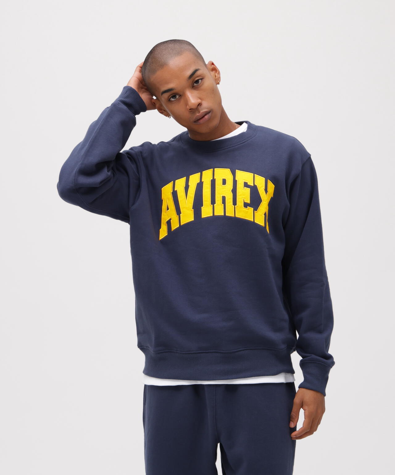 《DAILY/デイリー》CREW NECK L/S SWEAT LOGO / クルーネック ロングスリーブ スウェット / AVIREX /
