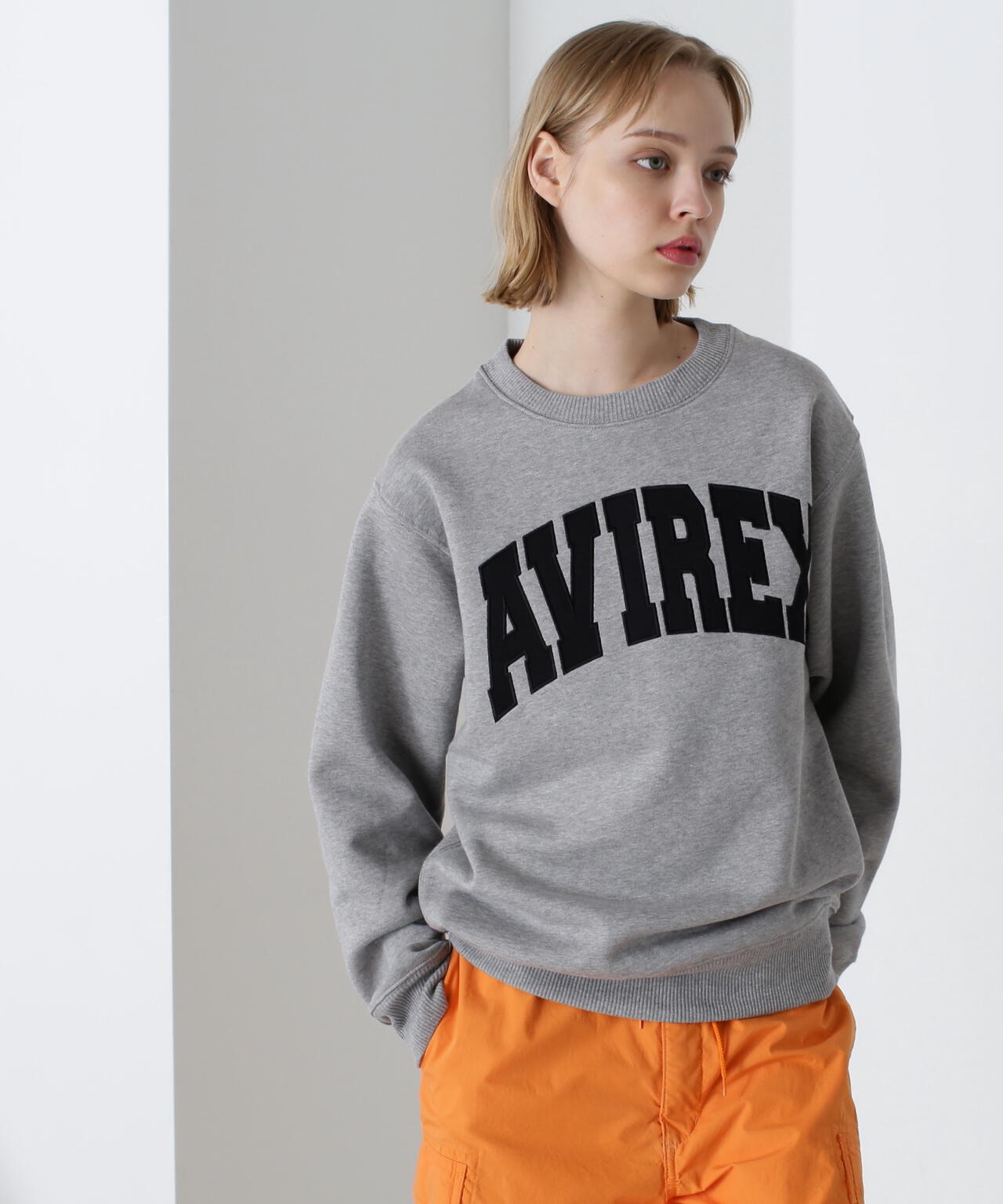 《DAILY/デイリー》CREW NECK L/S SWEAT LOGO / クルーネック ロングスリーブ スウェット / AVIREX /
