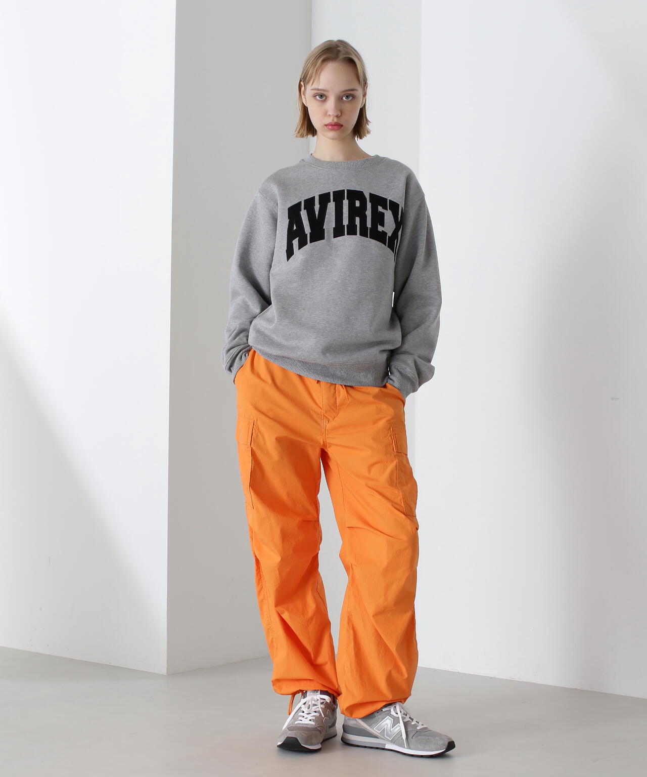 《DAILY/デイリー》CREW NECK L/S SWEAT LOGO / クルーネック ロングスリーブ スウェット / AVIREX /