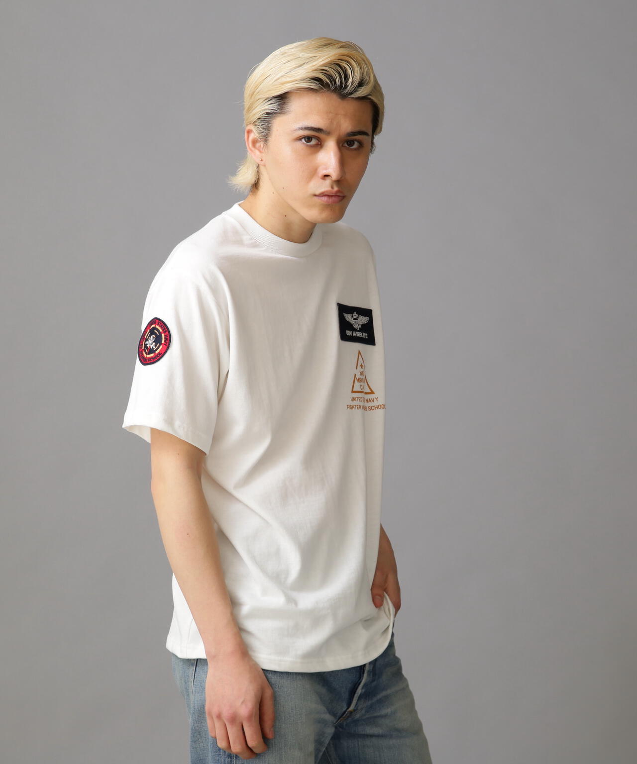 TOP GUN PATCH & PRINT T-SHIRT / トップガン パッチ ＆ プリント Tシャツ