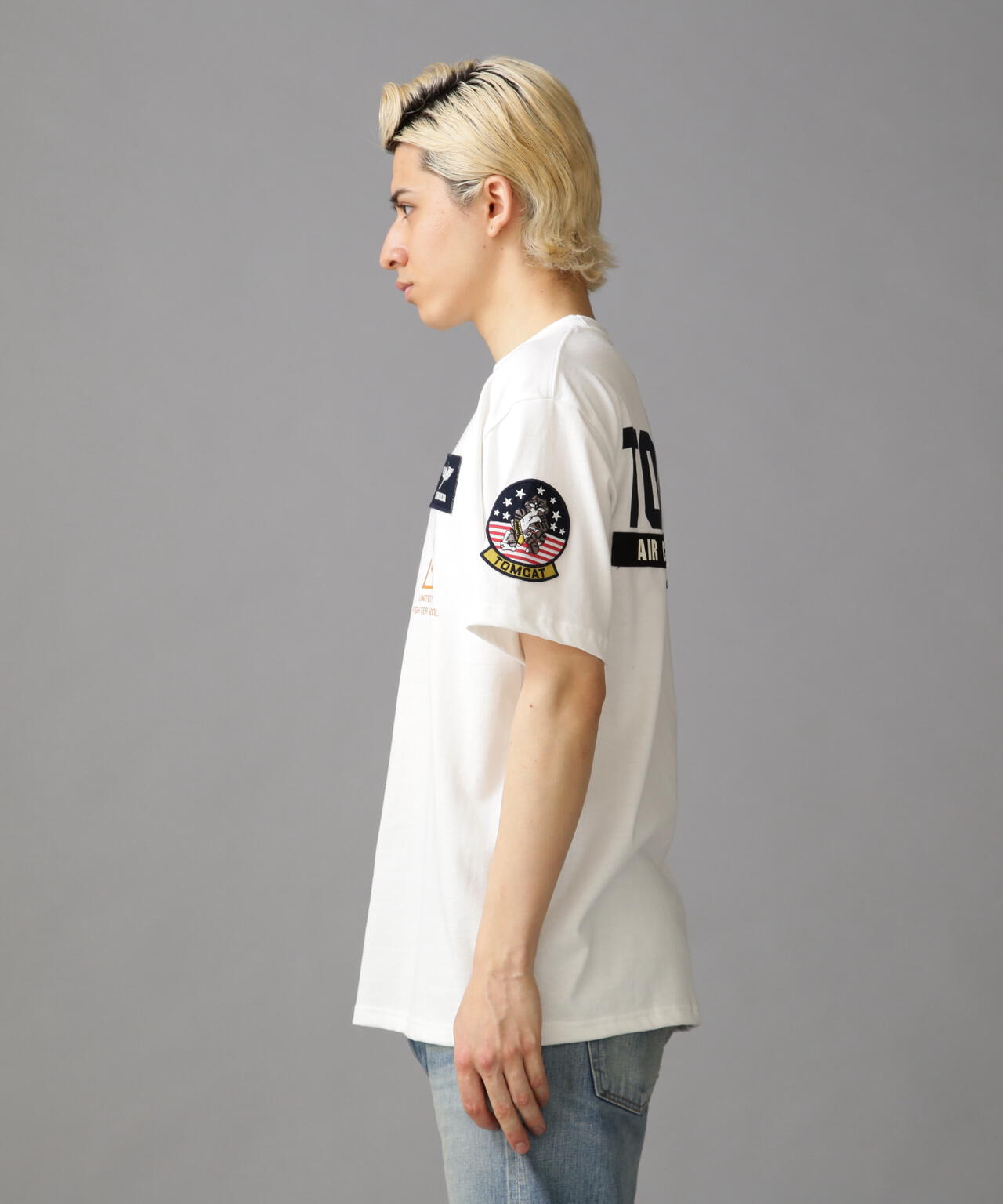 TOP GUN PATCH & PRINT T-SHIRT / トップガン パッチ ＆ プリント Tシャツ
