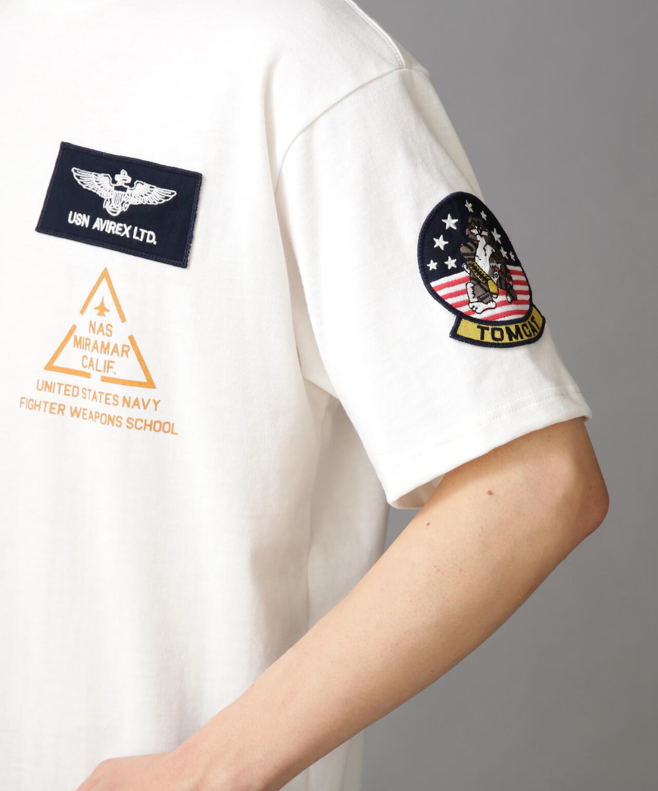 TOP GUN PATCH & PRINT T-SHIRT / トップガン パッチ ＆ プリント Tシャツ