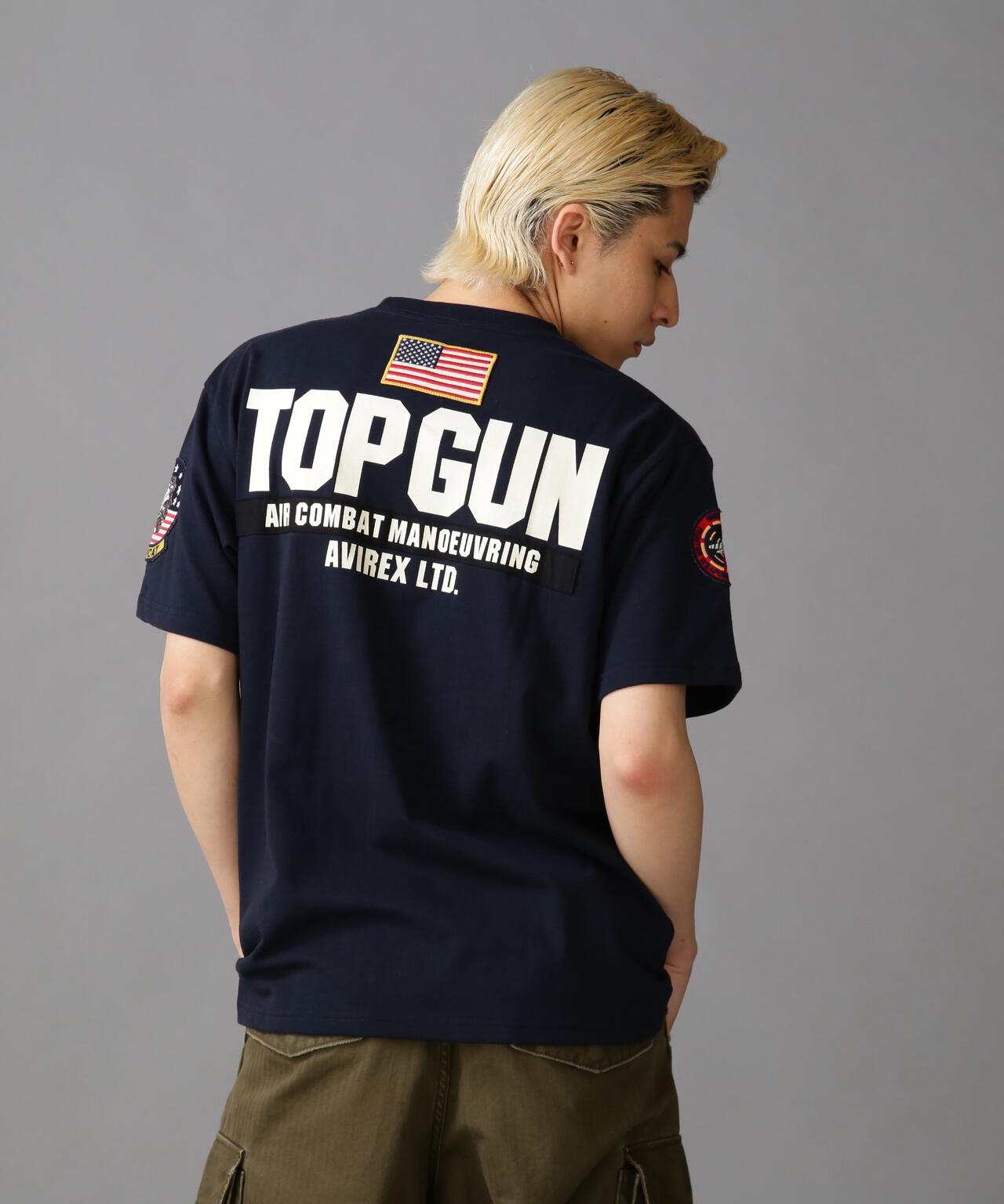 TOP GUN PATCH & PRINT T-SHIRT / トップガン パッチ ＆ プリント Tシャツ
