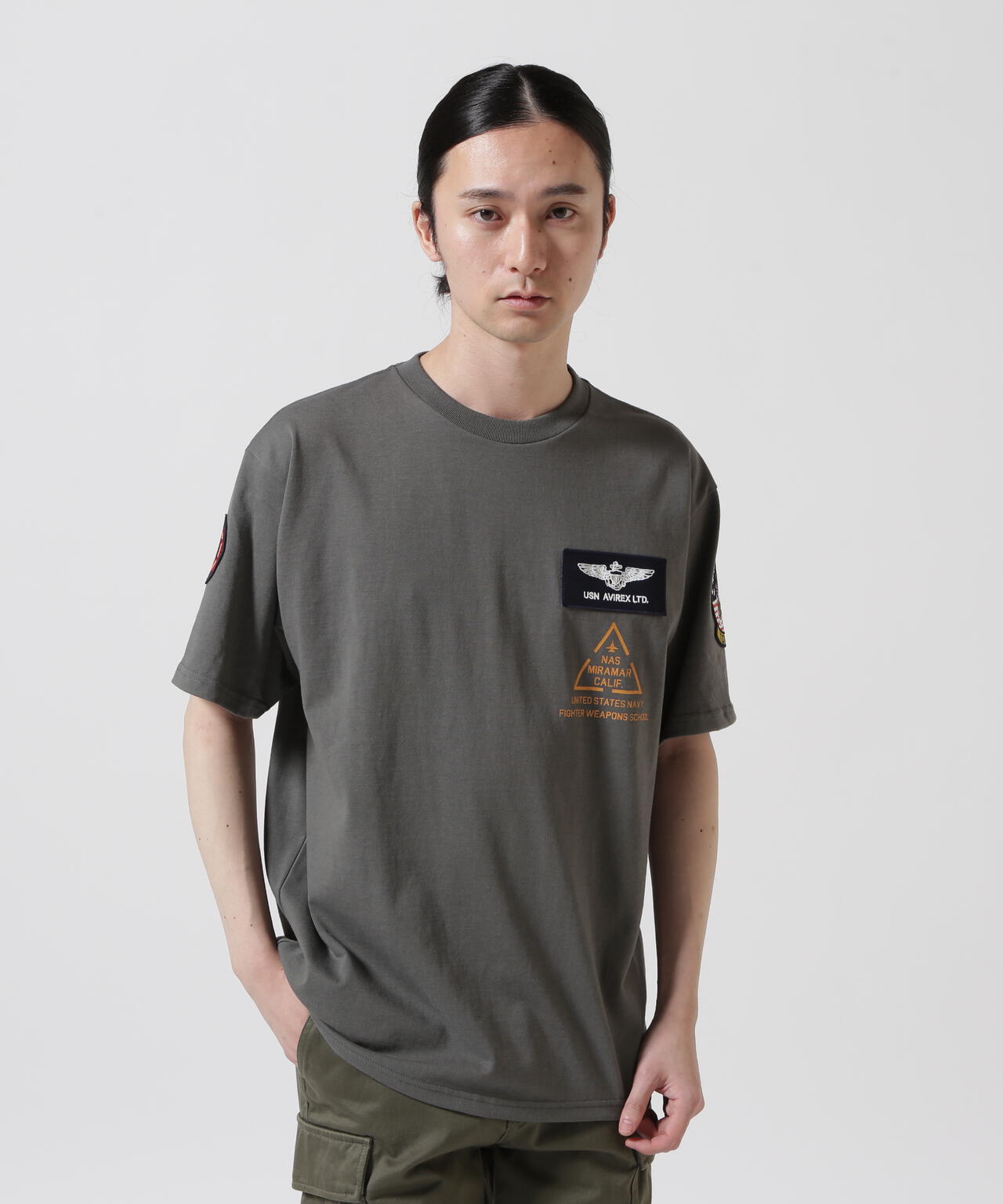 TOP GUN PATCH & PRINT T-SHIRT / トップガン パッチ ＆ プリント Tシャツ