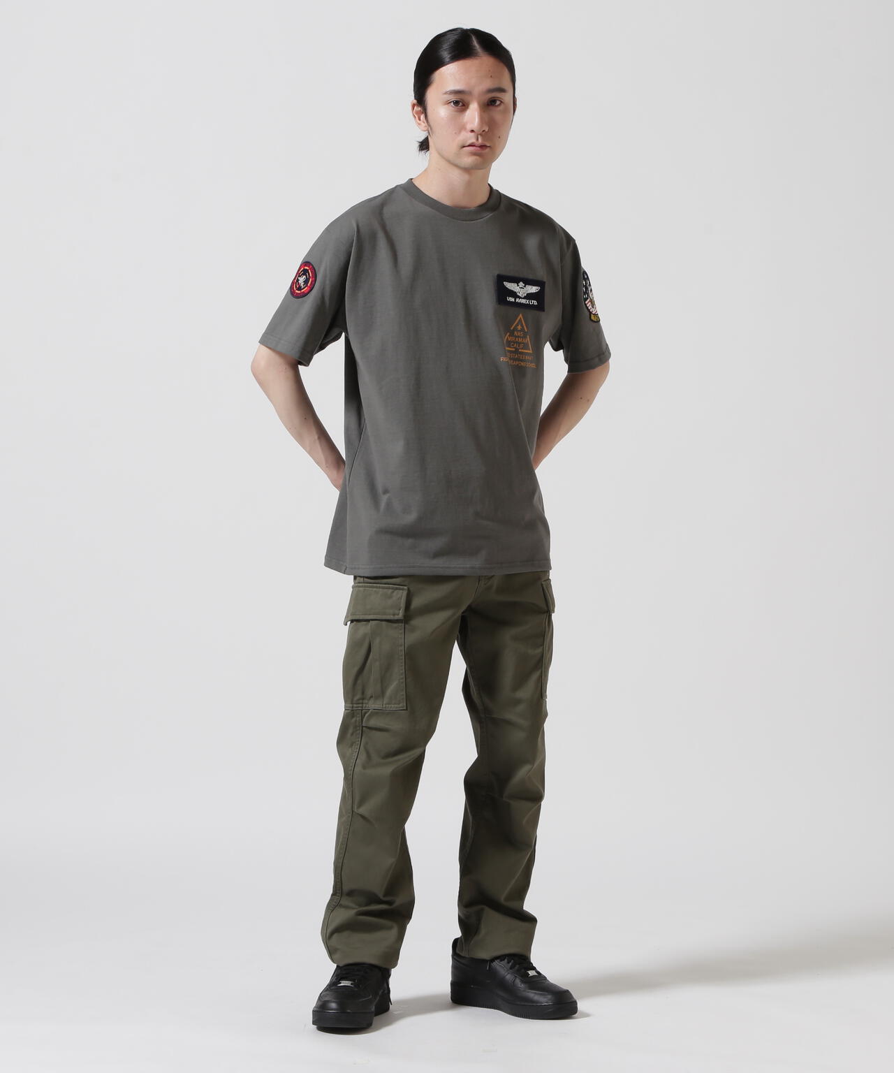 TOP GUN PATCH & PRINT T-SHIRT / トップガン パッチ ＆ プリント Tシャツ