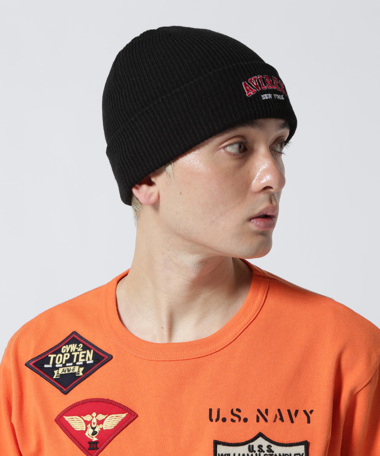 LOGO WATCH CAP / ロゴ ワッチ キャップ / ビーニー / AVIREX / アヴィレックス