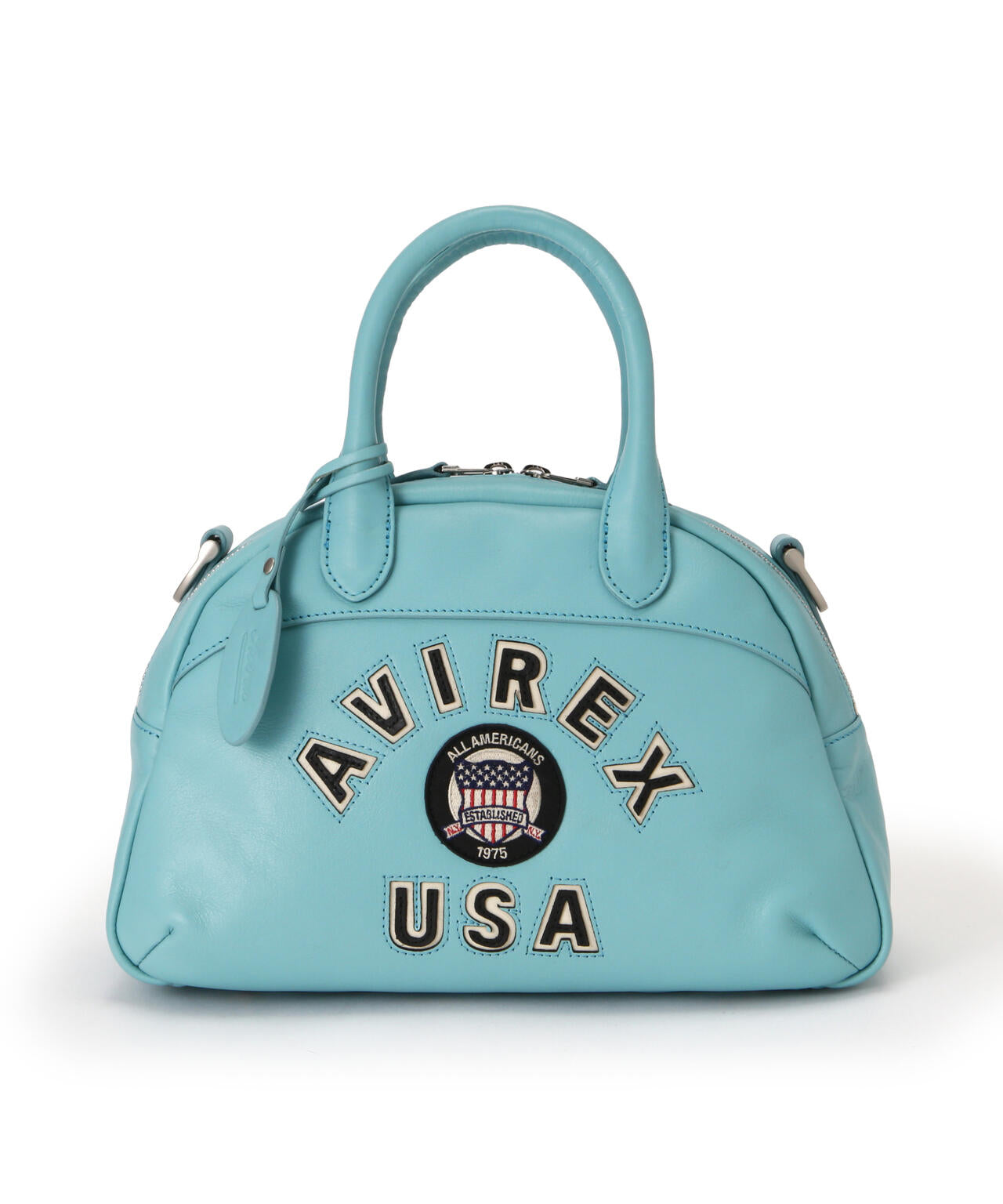 《直営店限定》VARSITY LEATHER MINI-BOSTON BAG/ バーシティー レザー ミニ ボストンバッグ/AVX5625