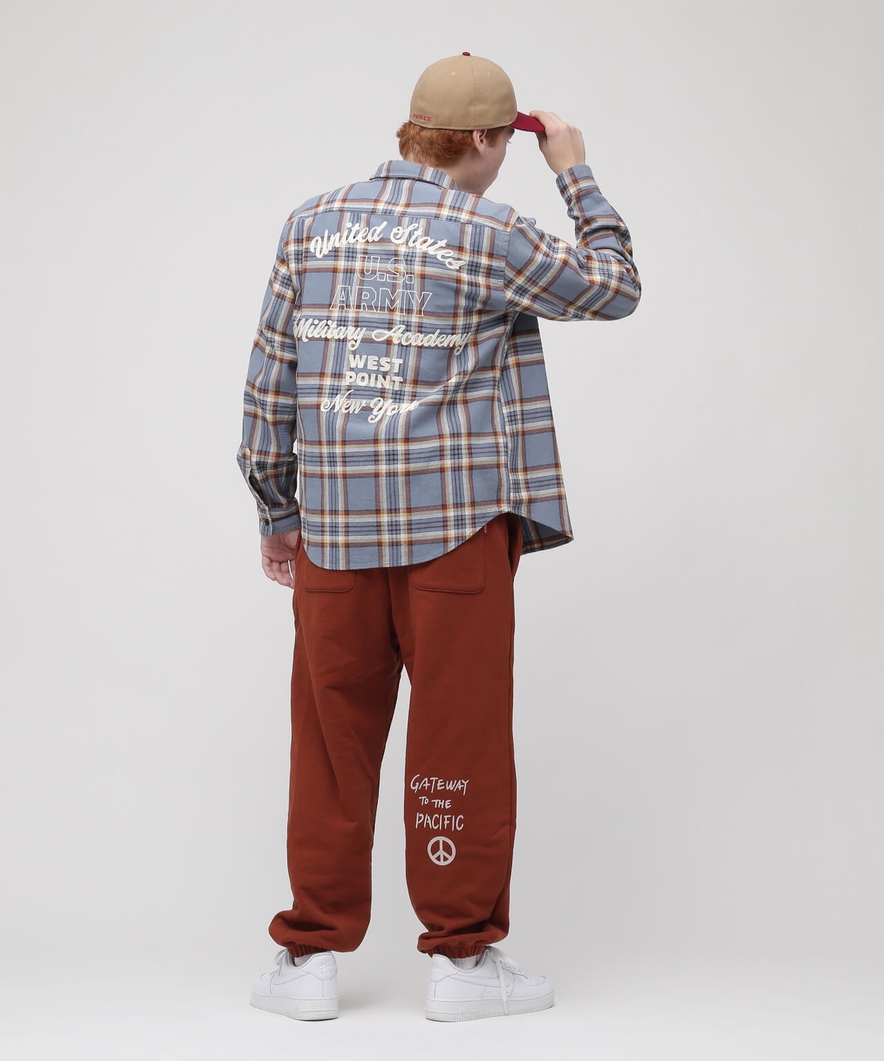 《WEB限定》STENCIL PRINT SWEAT PANTS / ステンシル プリント スウェットパンツ / AVIREX / アヴィレ
