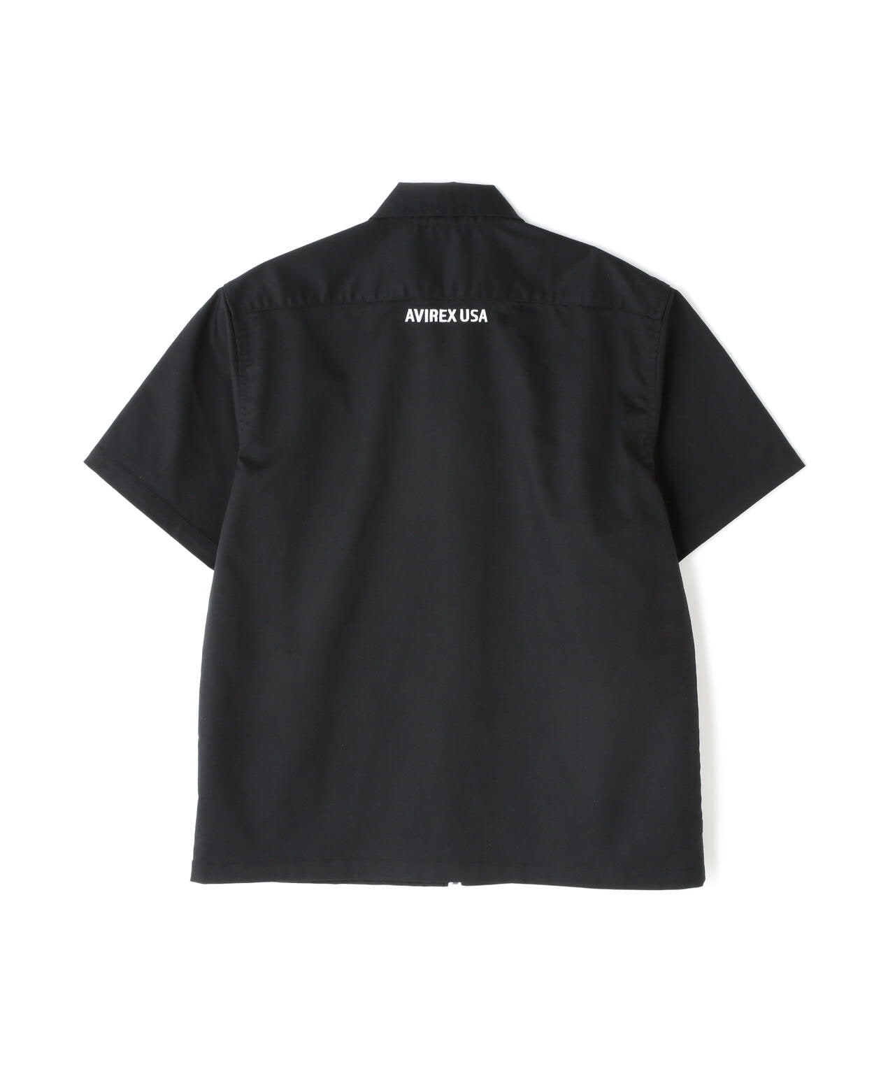 《WEB&DEPOT限定》S/S ZIP UP WORK SHIRT / ショートスリーブ ジップアップ ワークシャツ / AVIREX /