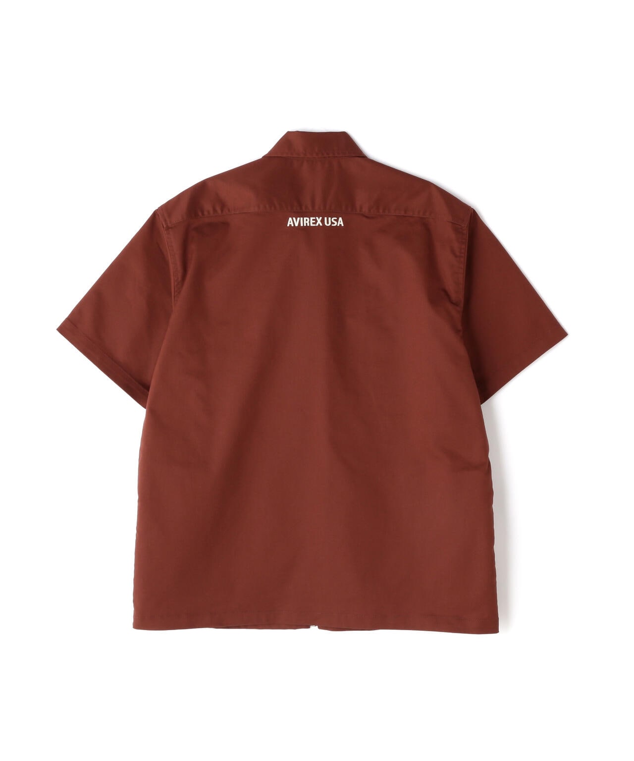 《WEB&DEPOT限定》S/S ZIP UP WORK SHIRT / ショートスリーブ ジップアップ ワークシャツ / AVIREX /