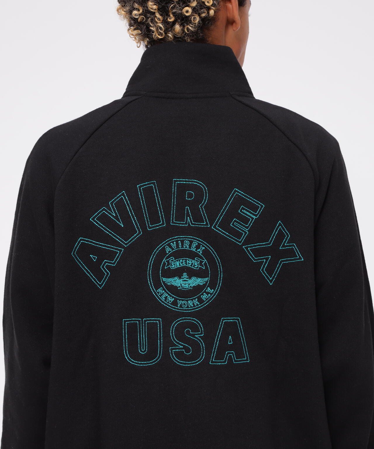 《WEB&DEPOT限定》VARSITY LOGO EMB STAND ZIP SWEAT