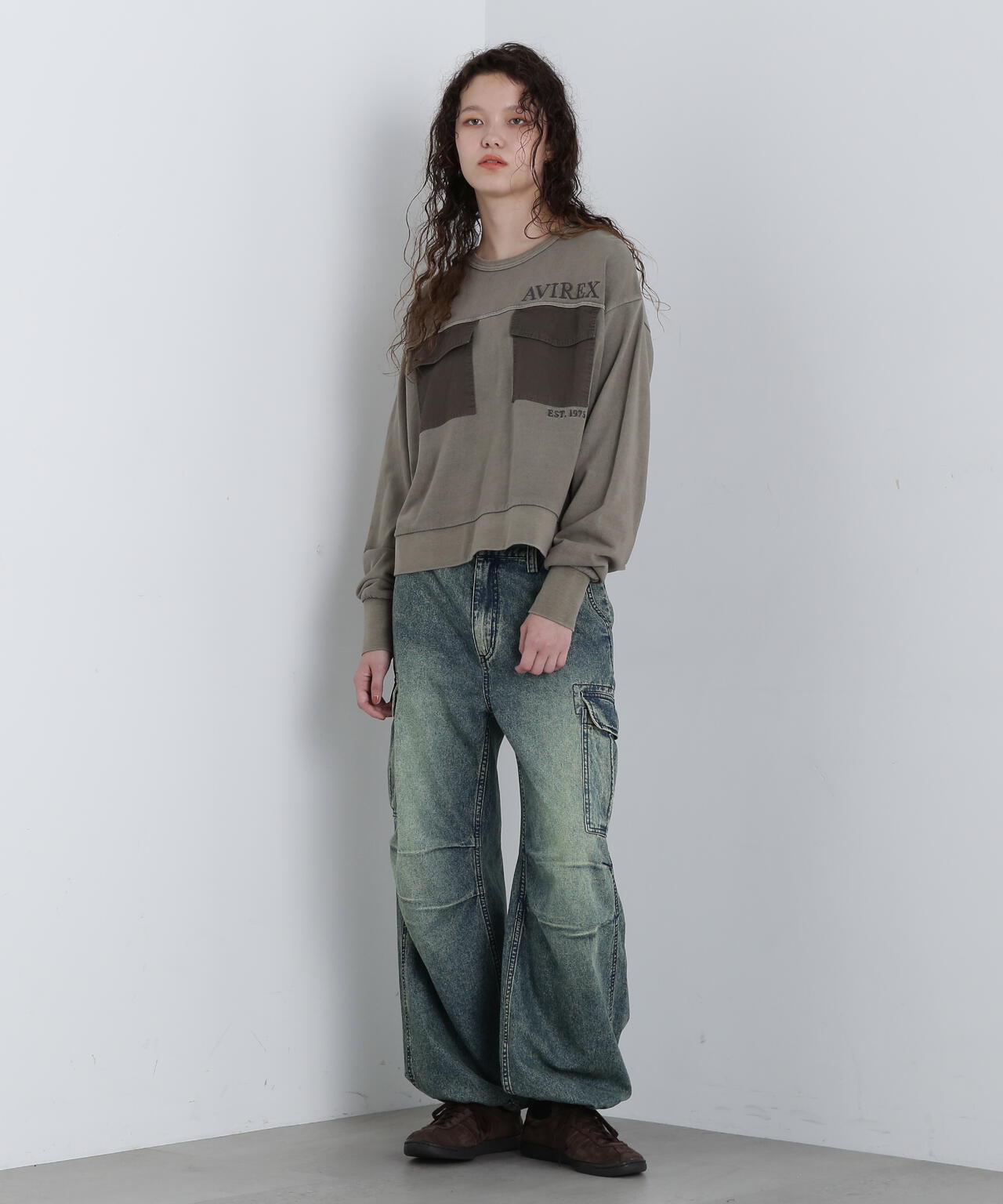 DOUBLE POCKET SWEAT/ダブルポケットスウェット