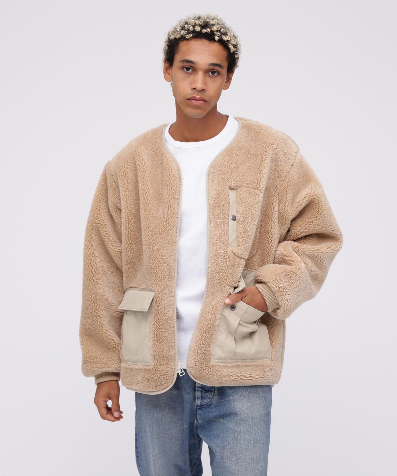 《WEB&DEPOT限定》BOA CARDIGAN ’24 / ボア カーディガン / AVIREX / アヴィレックス