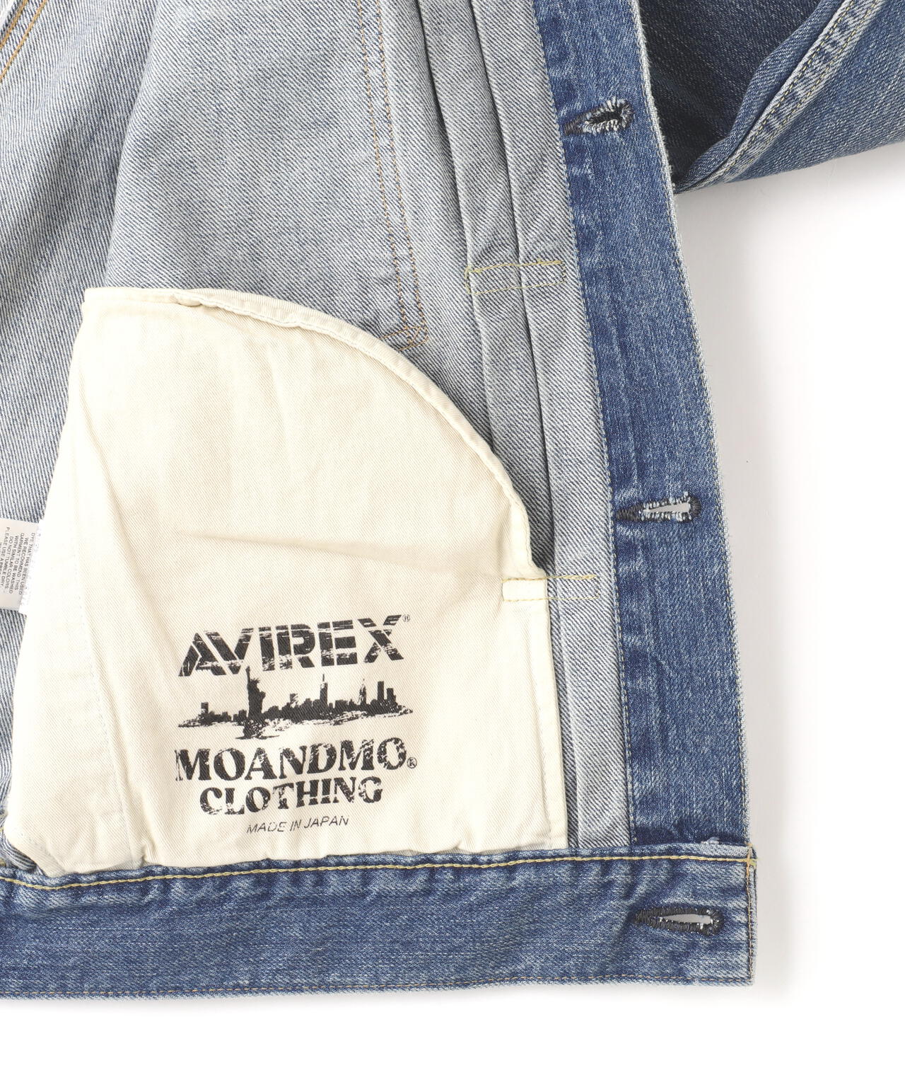 AVIREX × MOANDMOCLOTHING/ICON DENIM JACKET