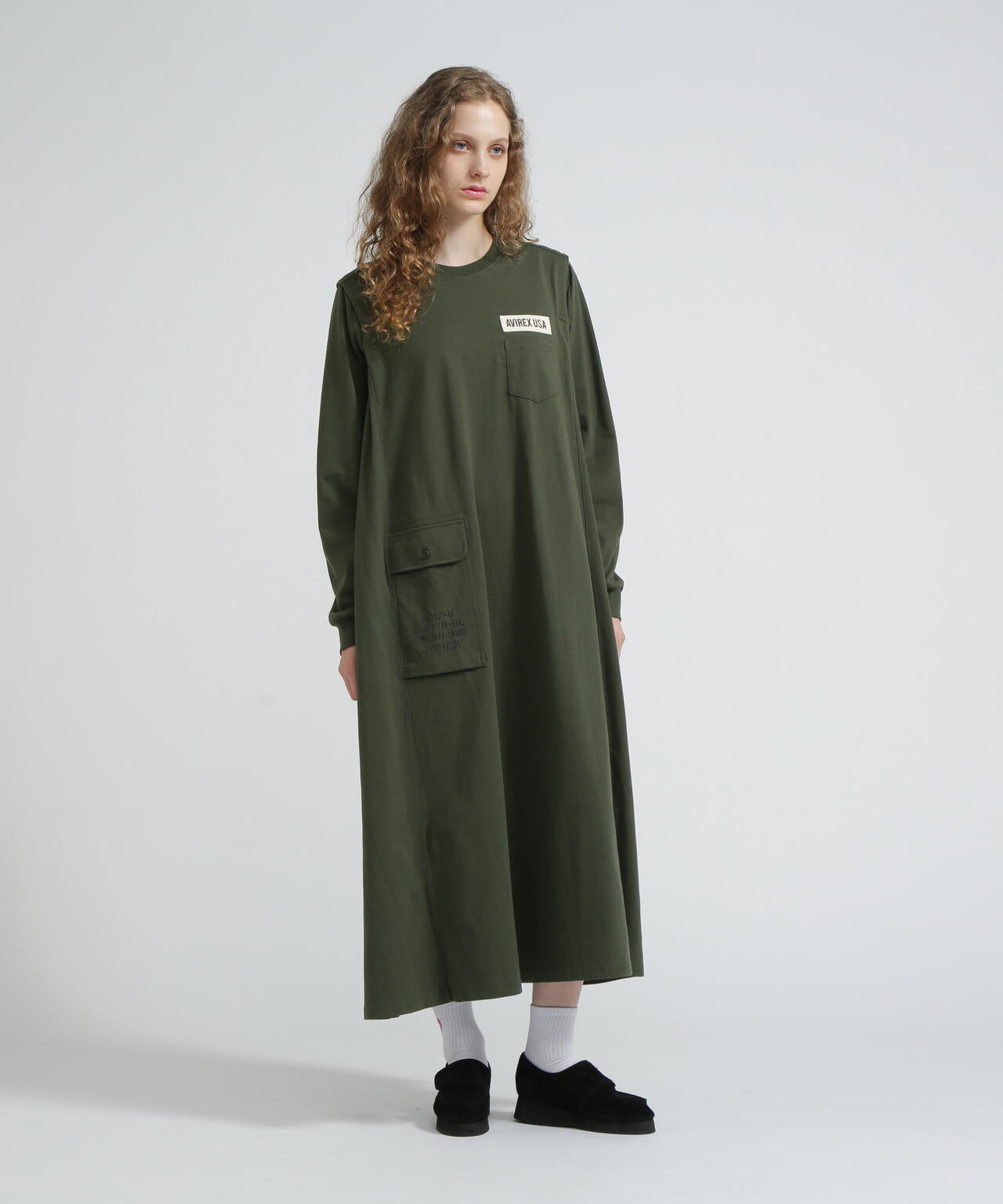 DIFFERENT FABRICS FATIGUE DRESS/ディファレントファブリックファティー