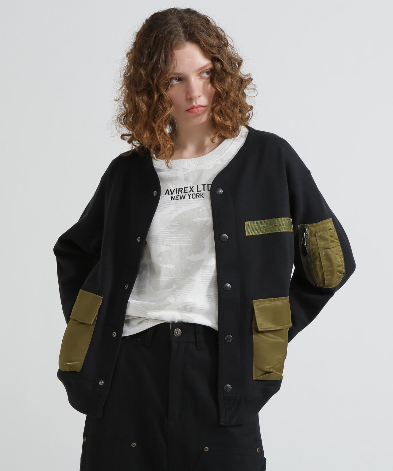 《WEB&DEPOT限定》TACTICAL CARDIGAN / タクティカル カーディガン / AVIREX / アヴィレックス