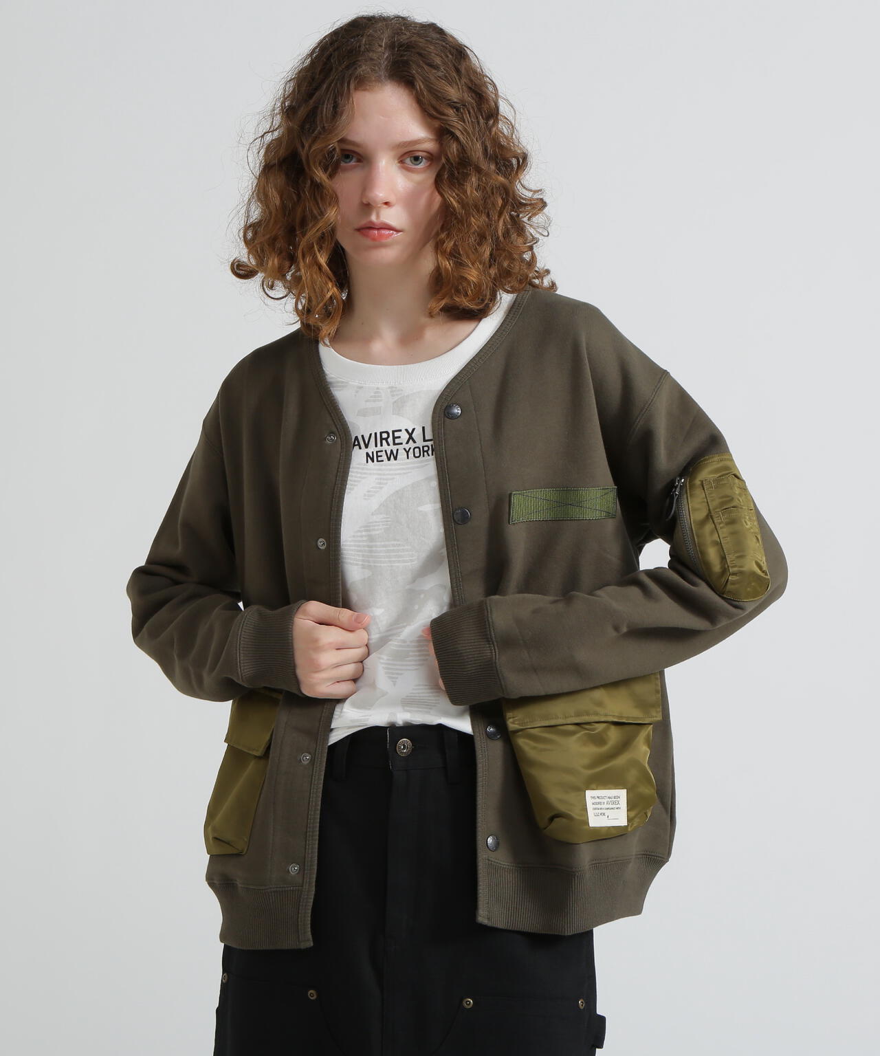 《WEB&DEPOT限定》TACTICAL CARDIGAN / タクティカル カーディガン / AVIREX / アヴィレックス