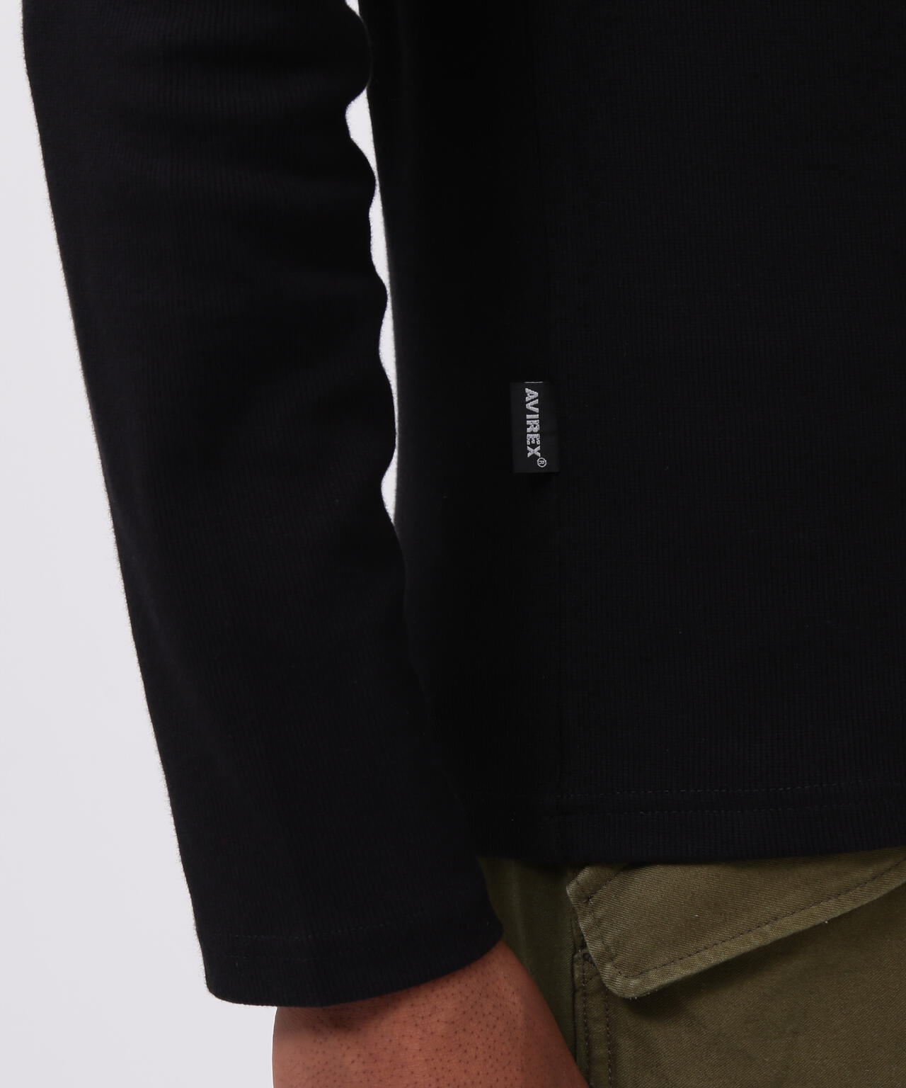 《DAILY/デイリー》RIB L/S CREW NECK T-SHIRT
