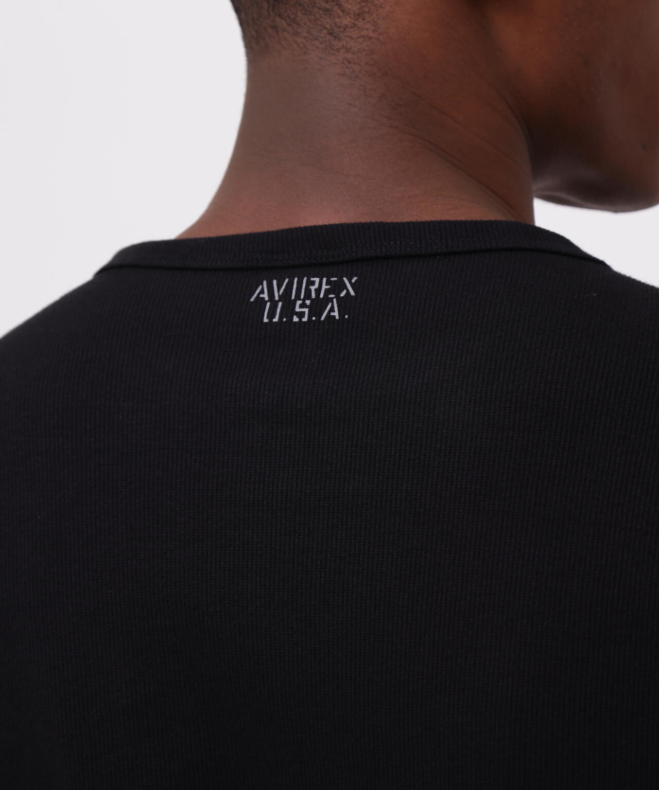 《DAILY/デイリー》RIB L/S CREW NECK T-SHIRT