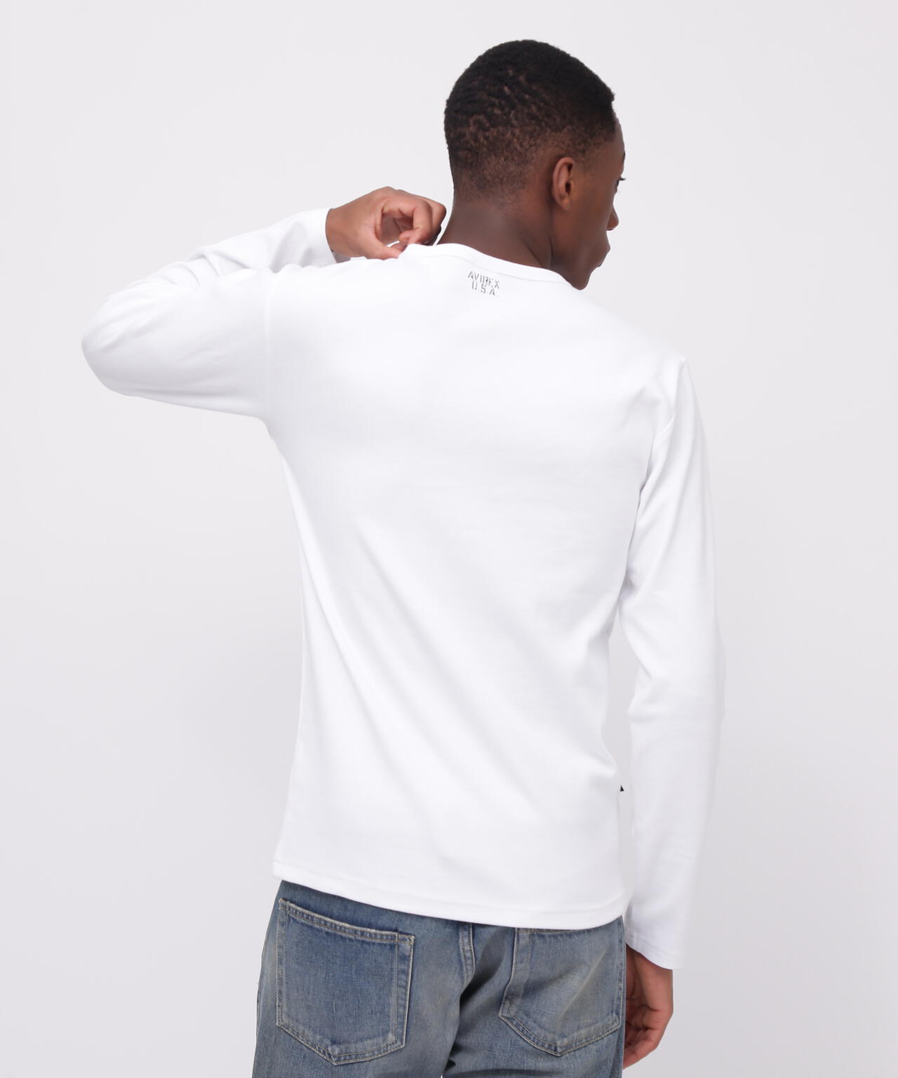 《DAILY/デイリー》RIB L/S CREW NECK T-SHIRT