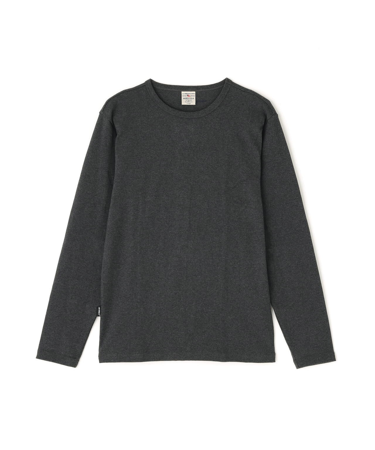 《DAILY/デイリー》RIB L/S CREW NECK T-SHIRT