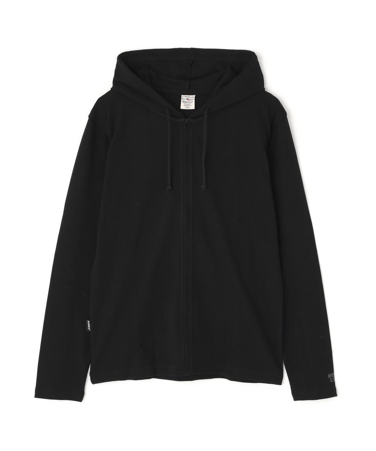 《DAILY/デイリー》RIB ZIP PARKA/デイリー 長袖 リブ ジップパーカー/AVIREX/アヴィレックス