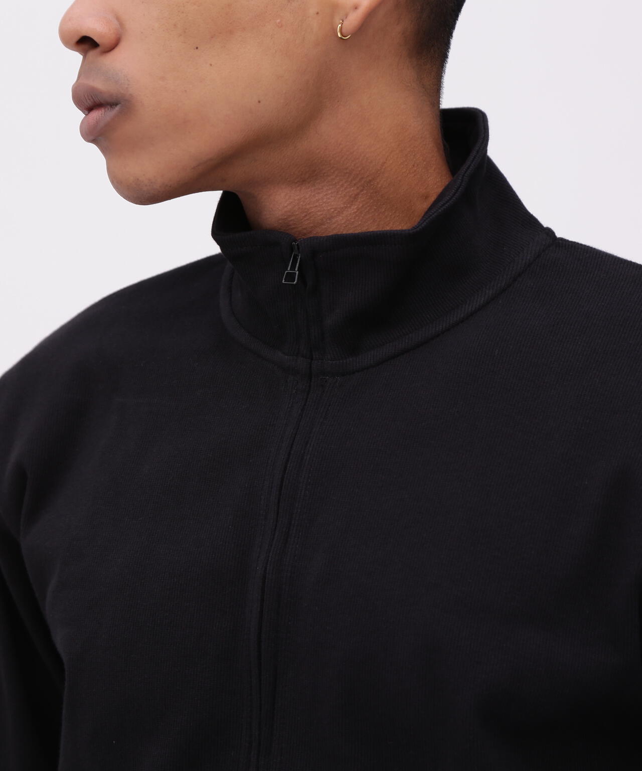 《DAILY/デイリー》STAND ZIP RIB JACKET/スタンドジップ リブ ジャケット