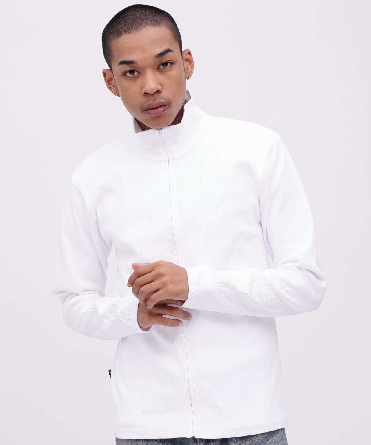 《DAILY/デイリー》STAND ZIP RIB JACKET/スタンドジップ リブ ジャケット