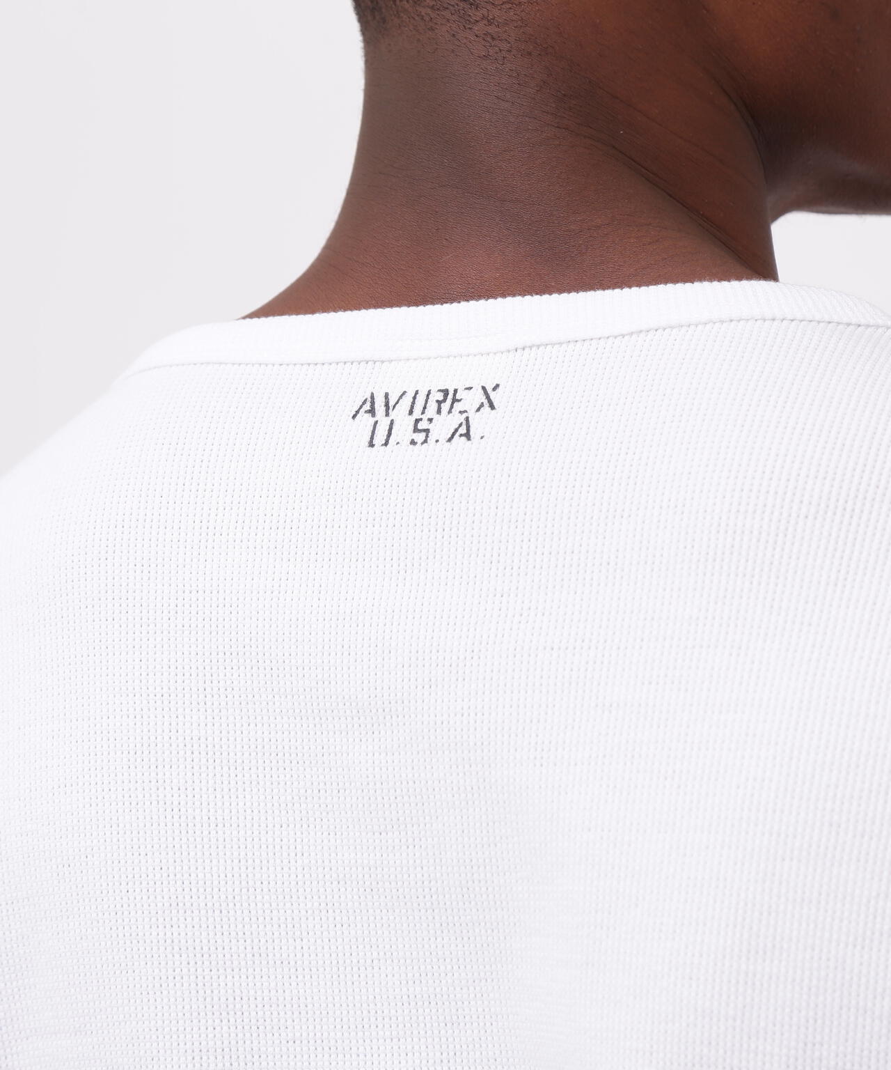 《DAILY/デイリー》MINI WAFFLE V NECK T-SHIRT/ミニワッフル 長袖 Vネック Tシャツ
