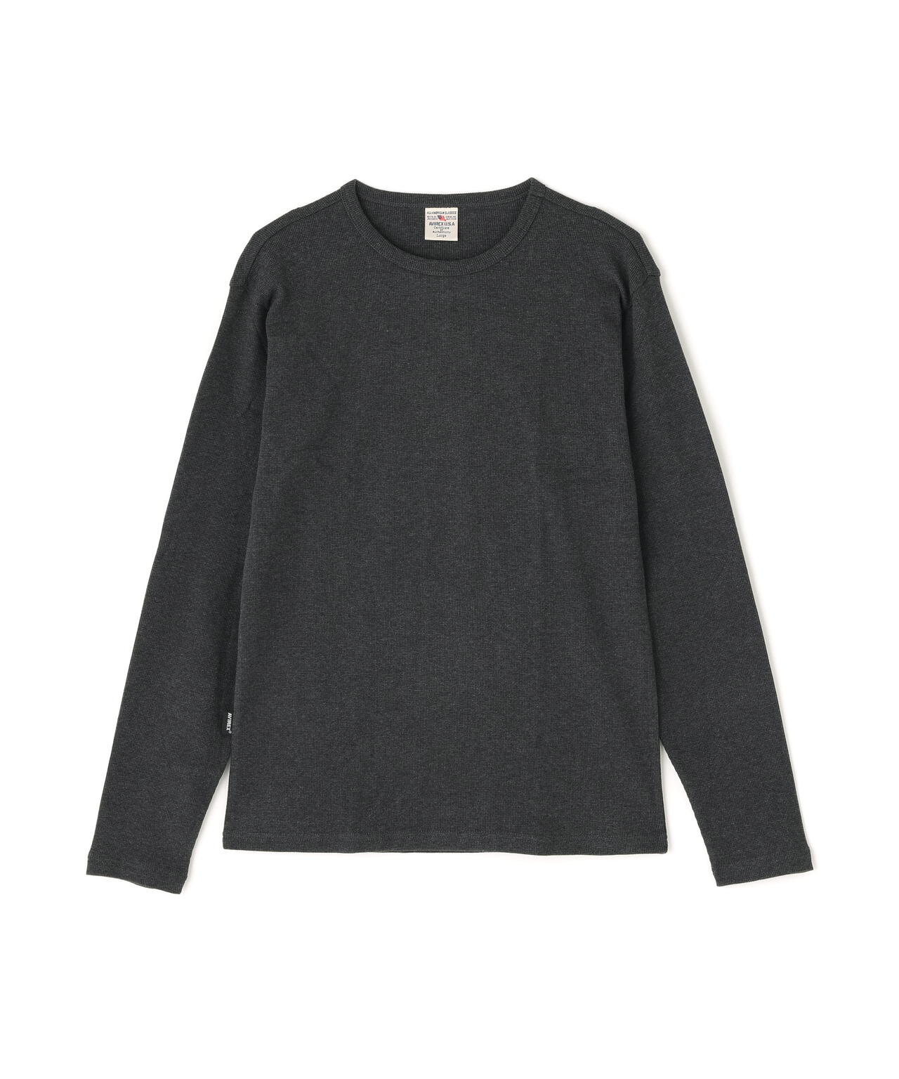 《DAILY/デイリー》MINI WAFFLE CREW-NECK L/S T-SHIRT/ミニワッフル クルーネック 長袖 Tシャツ