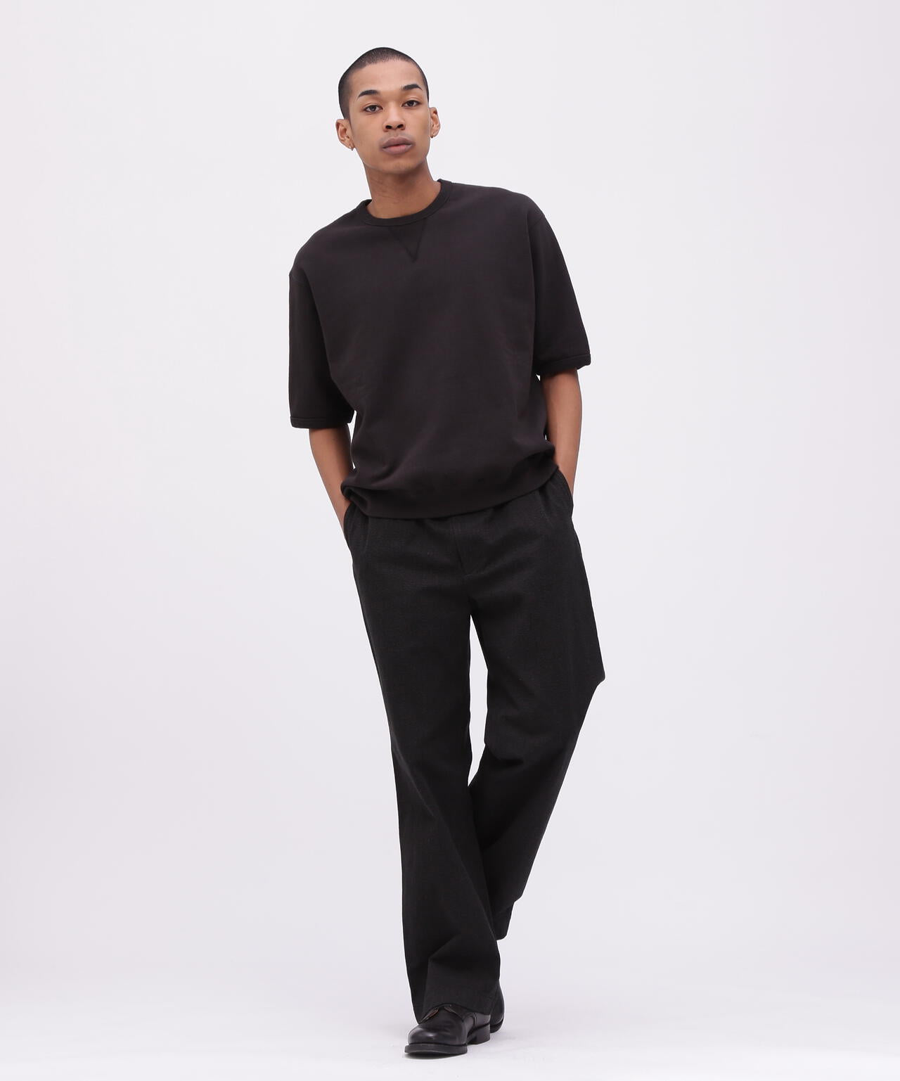 《TFQP by HANDROOM》BLACK CHAMBRAY WORKPANTS "45[B]" / ワークパンツ / AVIREX /