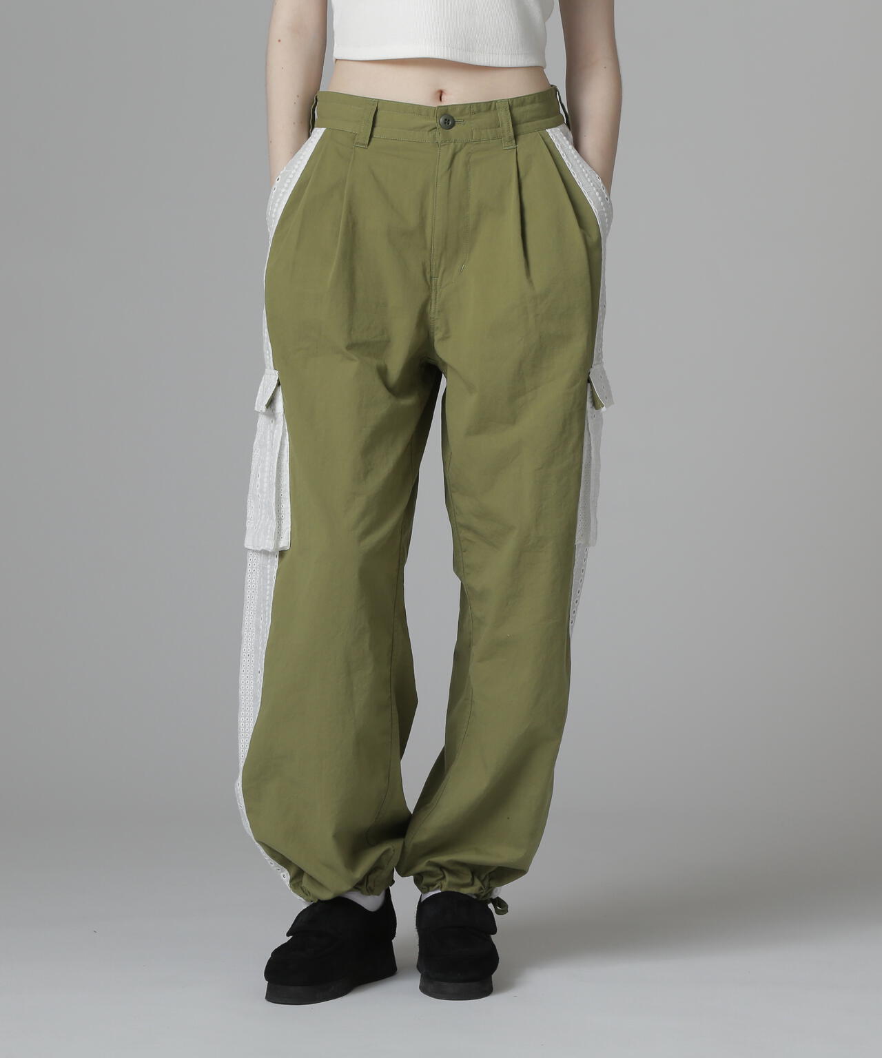 《WEB LIMITED Belle LINE》LACE CARGO PANTS/レースカーゴパンツ