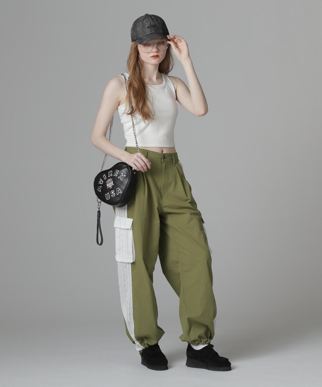 《WEB LIMITED Belle LINE》LACE CARGO PANTS/レースカーゴパンツ