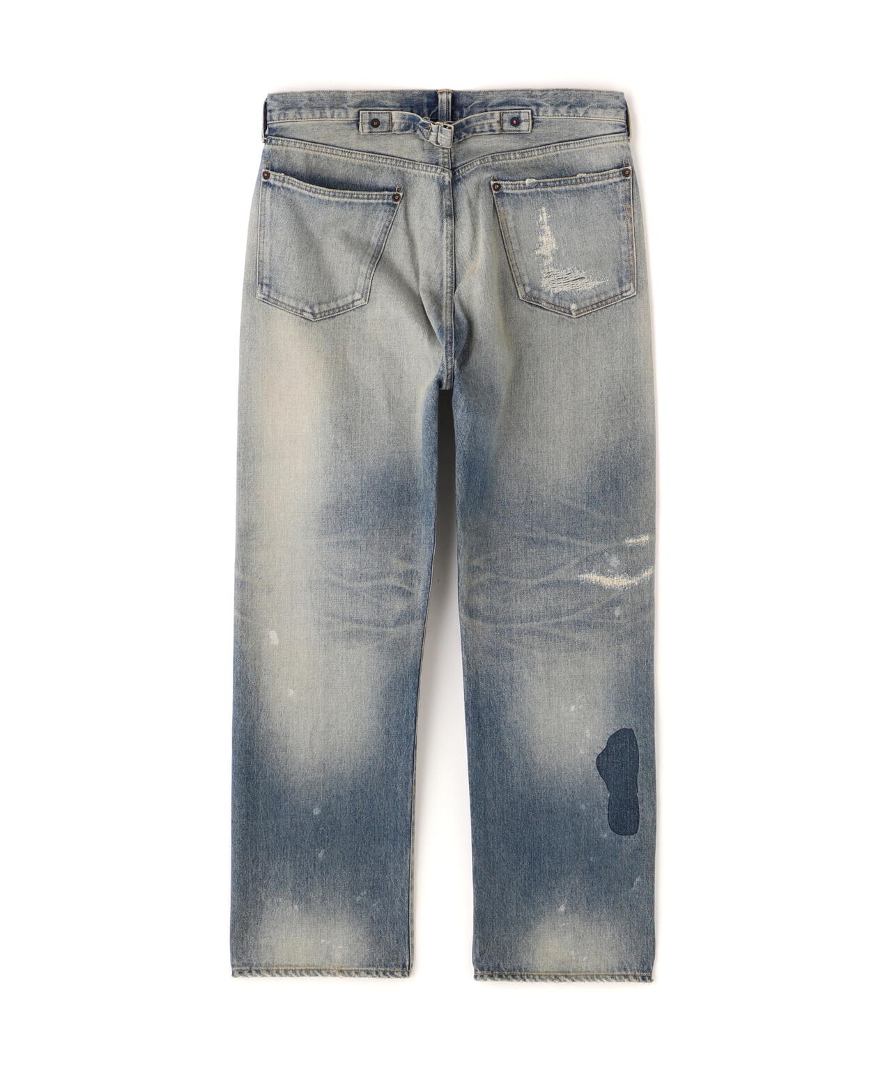 《TFQP》BUCKLE BUCK DENIM PANTS "50YEARS WASH"
