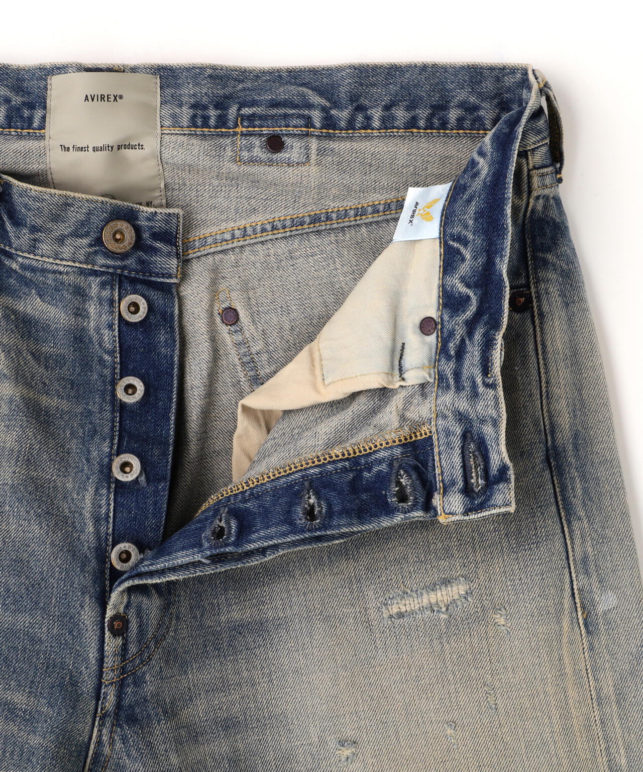《TFQP》BUCKLE BUCK DENIM PANTS "50YEARS WASH"