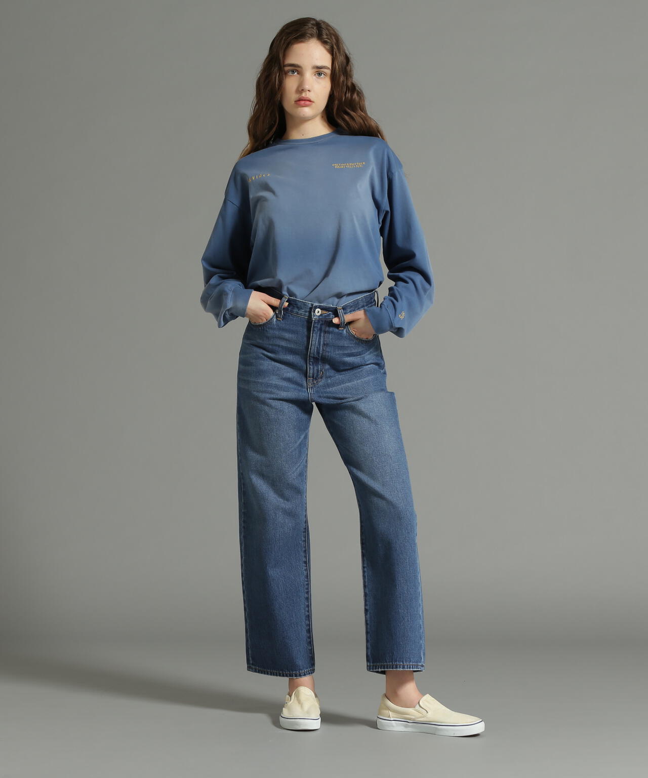 《Belle LINE》BASIC STRAIGHT DENIM PANTS