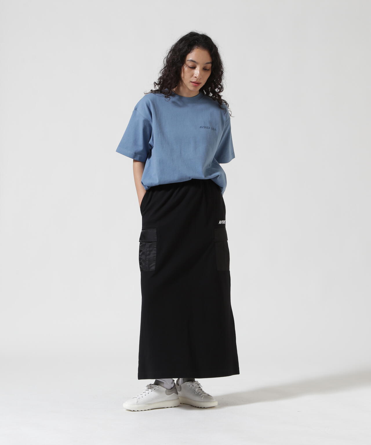 《WEB&DEPOT限定》JERSEY CARGO SKIRT/ジャージ カーゴスカート