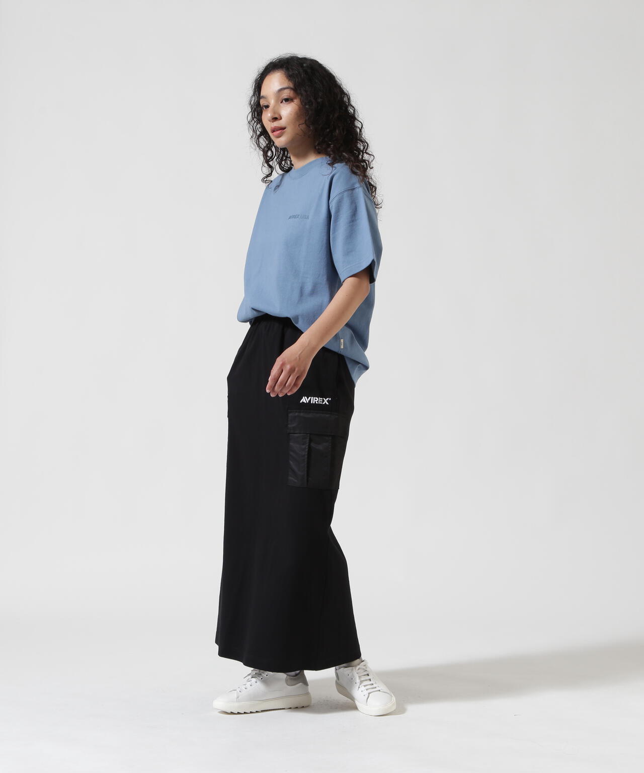 《WEB&DEPOT限定》JERSEY CARGO SKIRT/ジャージ カーゴスカート