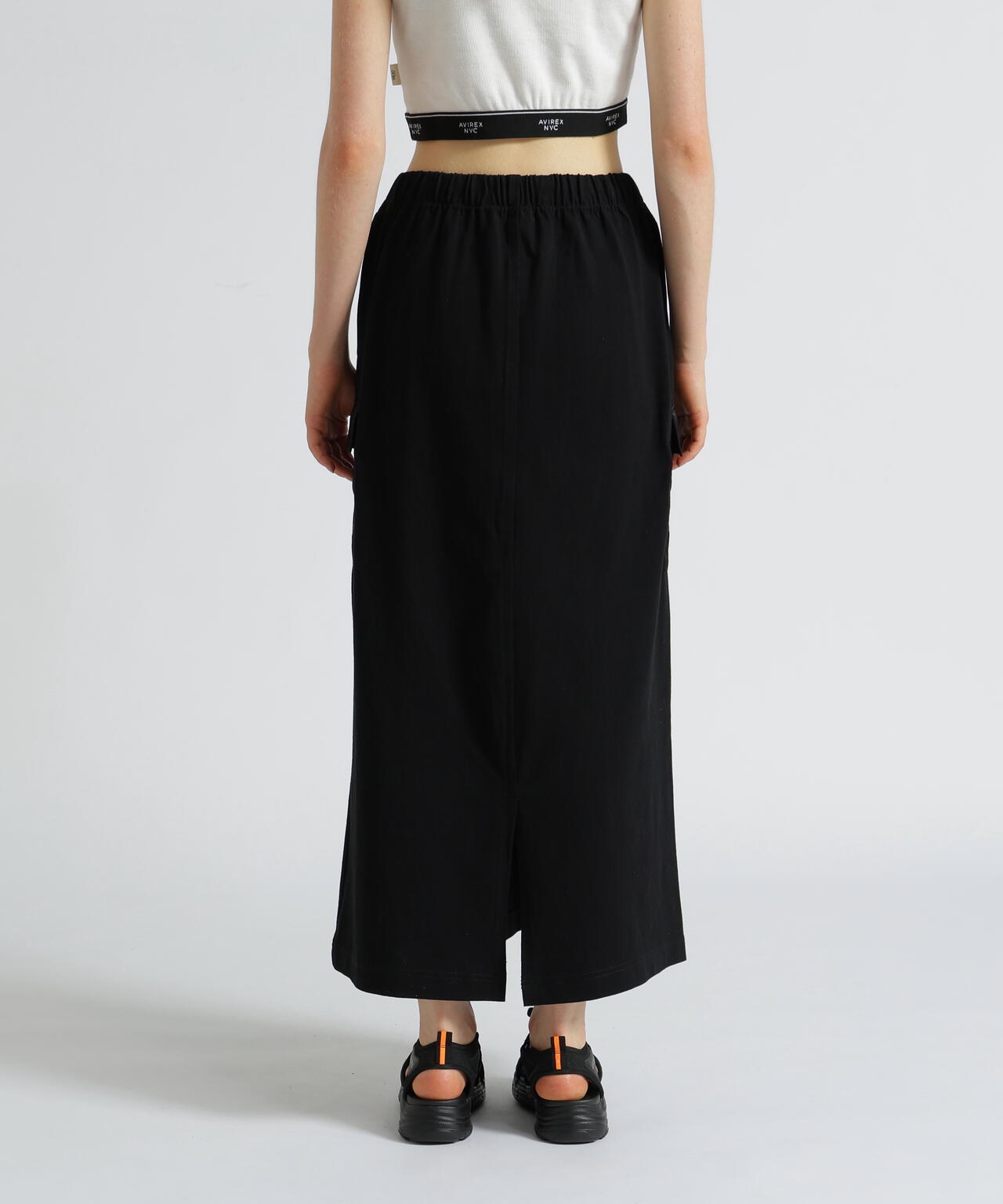 《WEB&DEPOT限定》JERSEY CARGO SKIRT/ジャージ カーゴスカート