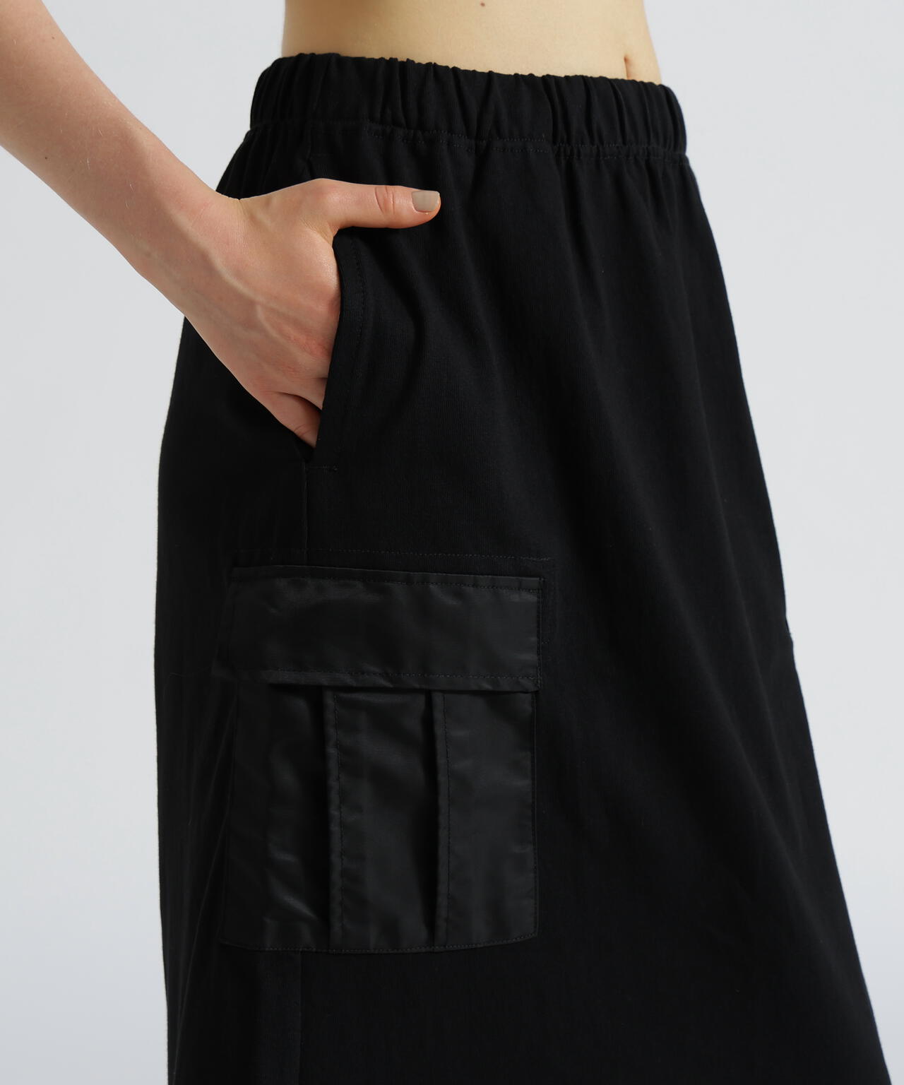 《WEB&DEPOT限定》JERSEY CARGO SKIRT/ジャージ カーゴスカート