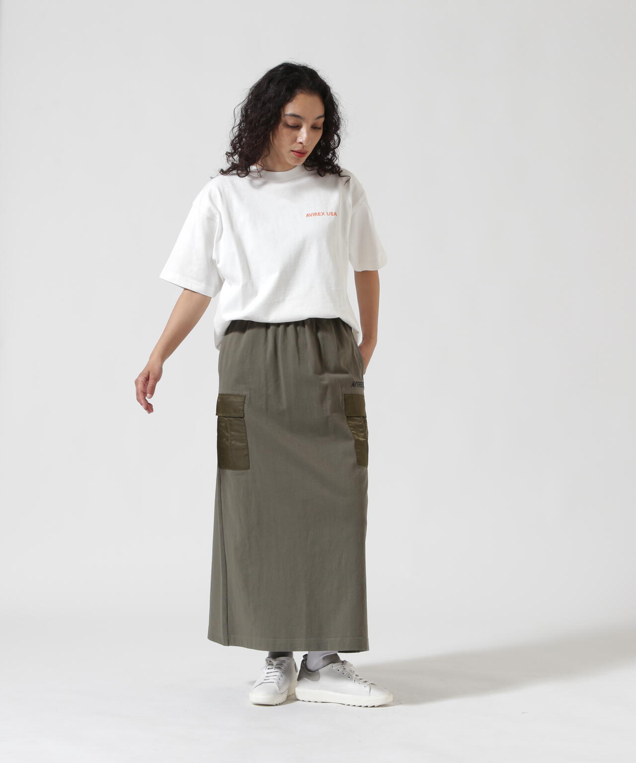 《WEB&DEPOT限定》JERSEY CARGO SKIRT/ジャージ カーゴスカート