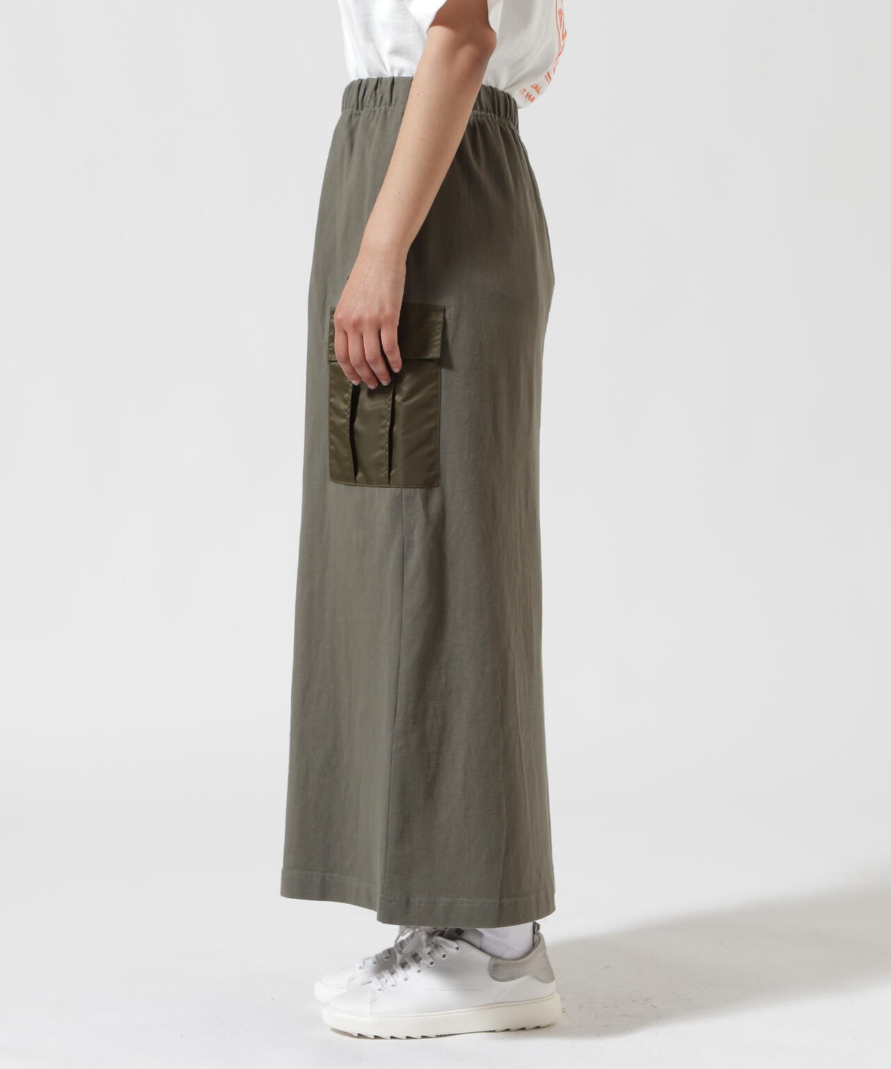 《WEB&DEPOT限定》JERSEY CARGO SKIRT/ジャージ カーゴスカート