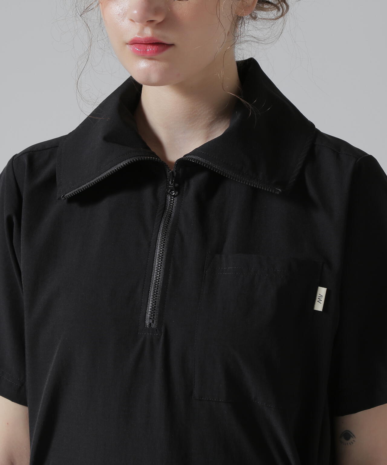 《直営店限定》HALF ZIP ACTIVE ONE PIECE/ハーフジップ アクティブワンピース