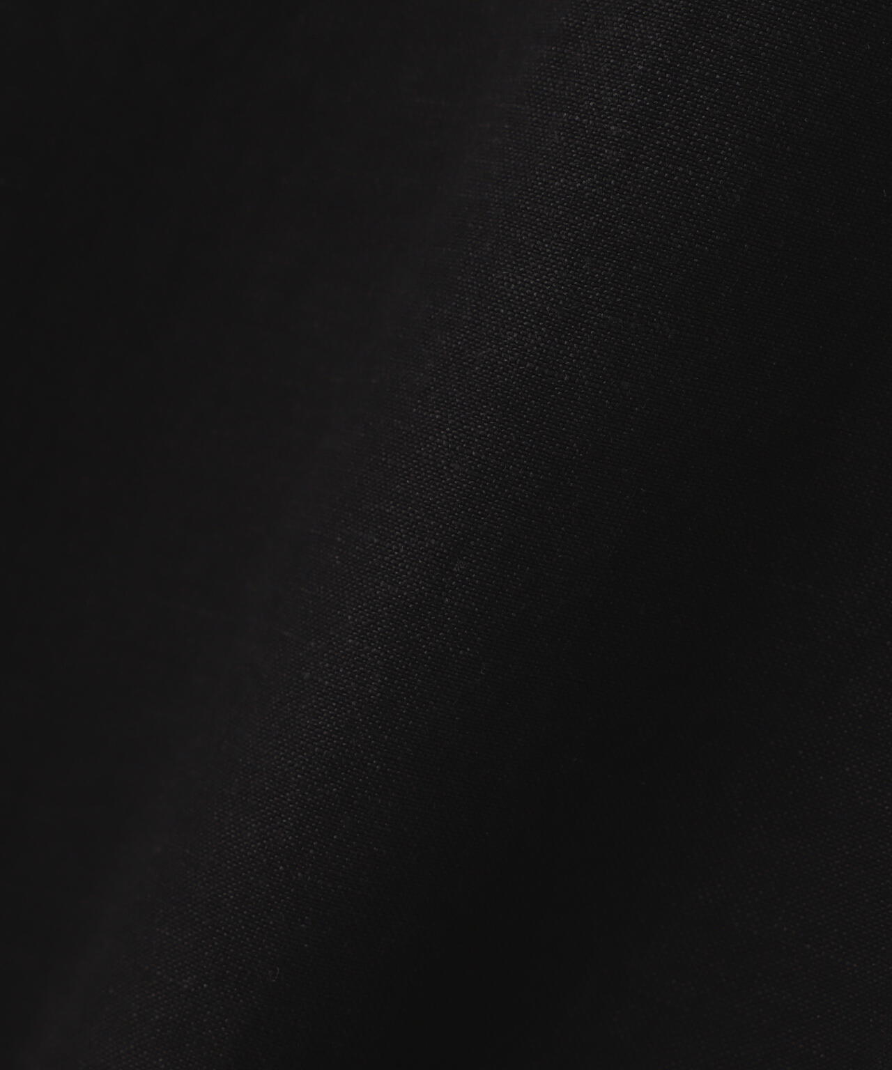 《TFQP by HANDROOM》OPEN COLLAR LONGSLEEVE WORK SHIRT FLAT BLACK / 長袖シャツ