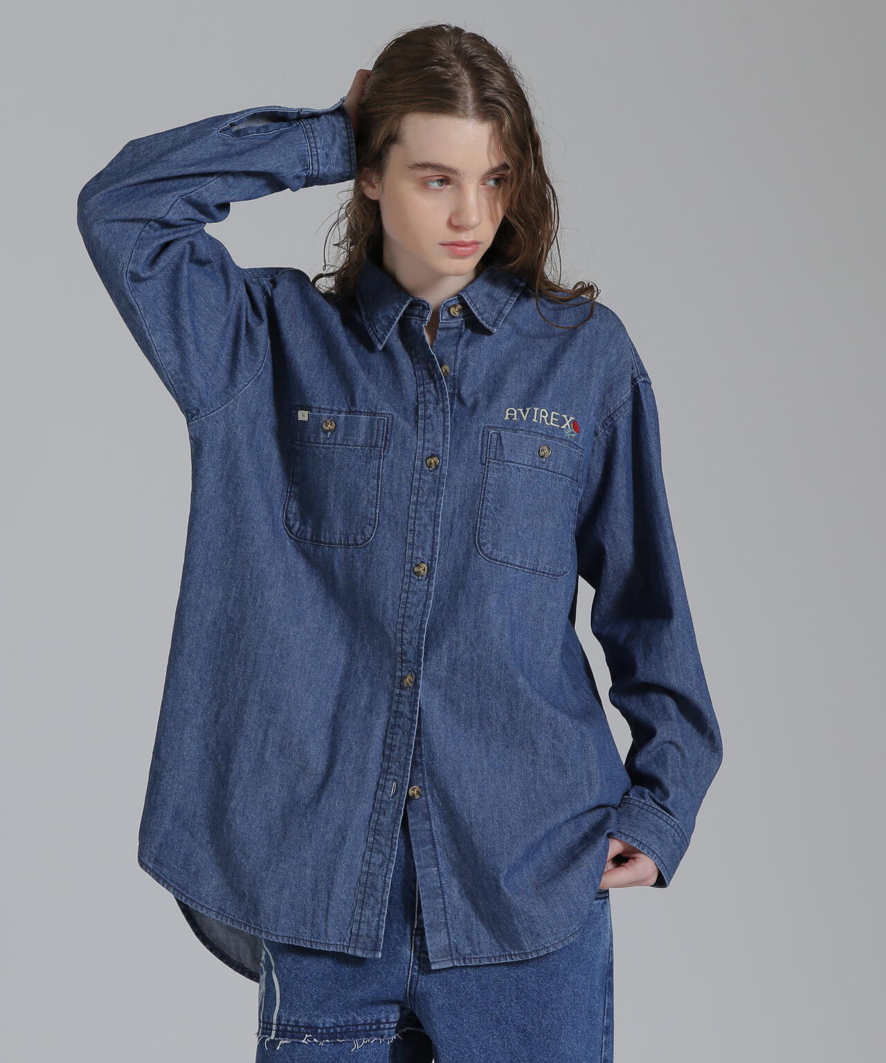 HAND LIKE EMBROIDERY SHIRTS/ハンドライク刺繍シャツ