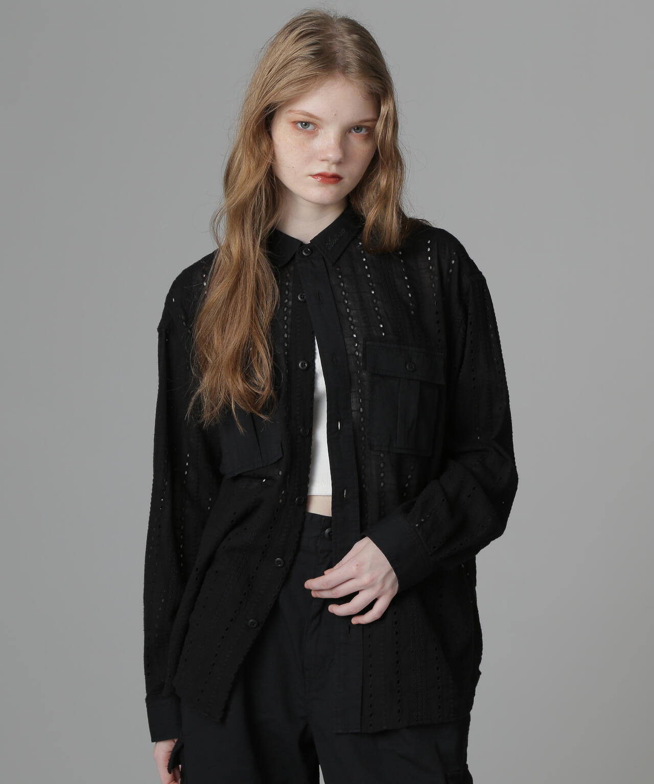 《WEB LIMITED Belle LINE》LACE SHIRT/レースシャツ