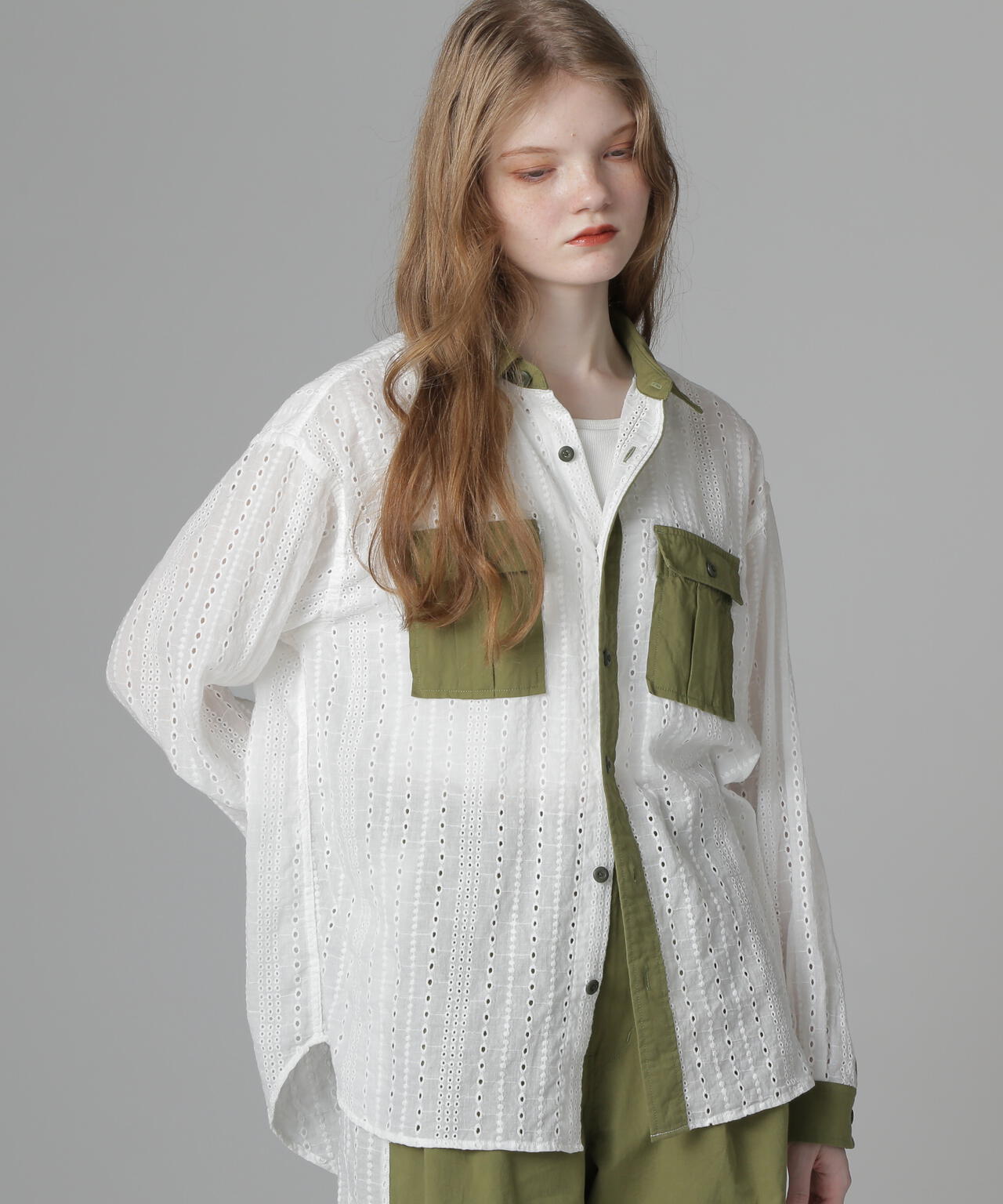 《WEB LIMITED Belle LINE》LACE SHIRT/レースシャツ